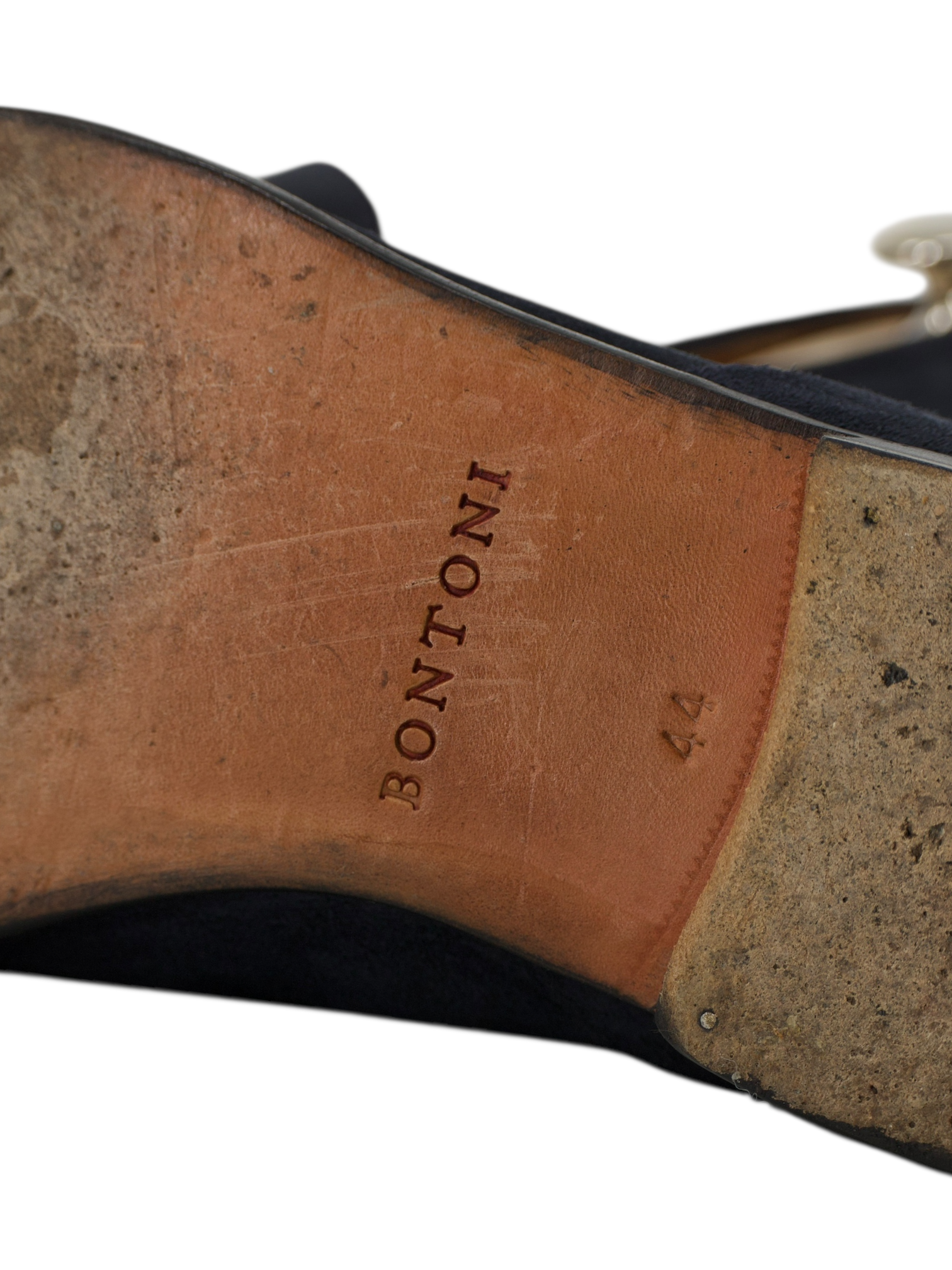 Bontoni Navy Suède Principe Rivolta Loafer