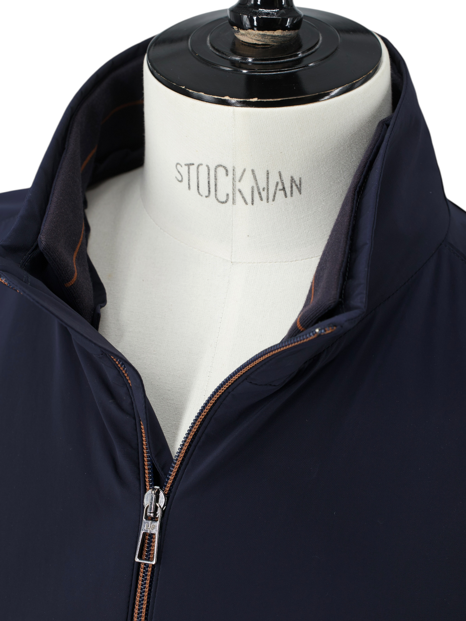 Loro Piana Navy Rain System Zip-Up Jacket