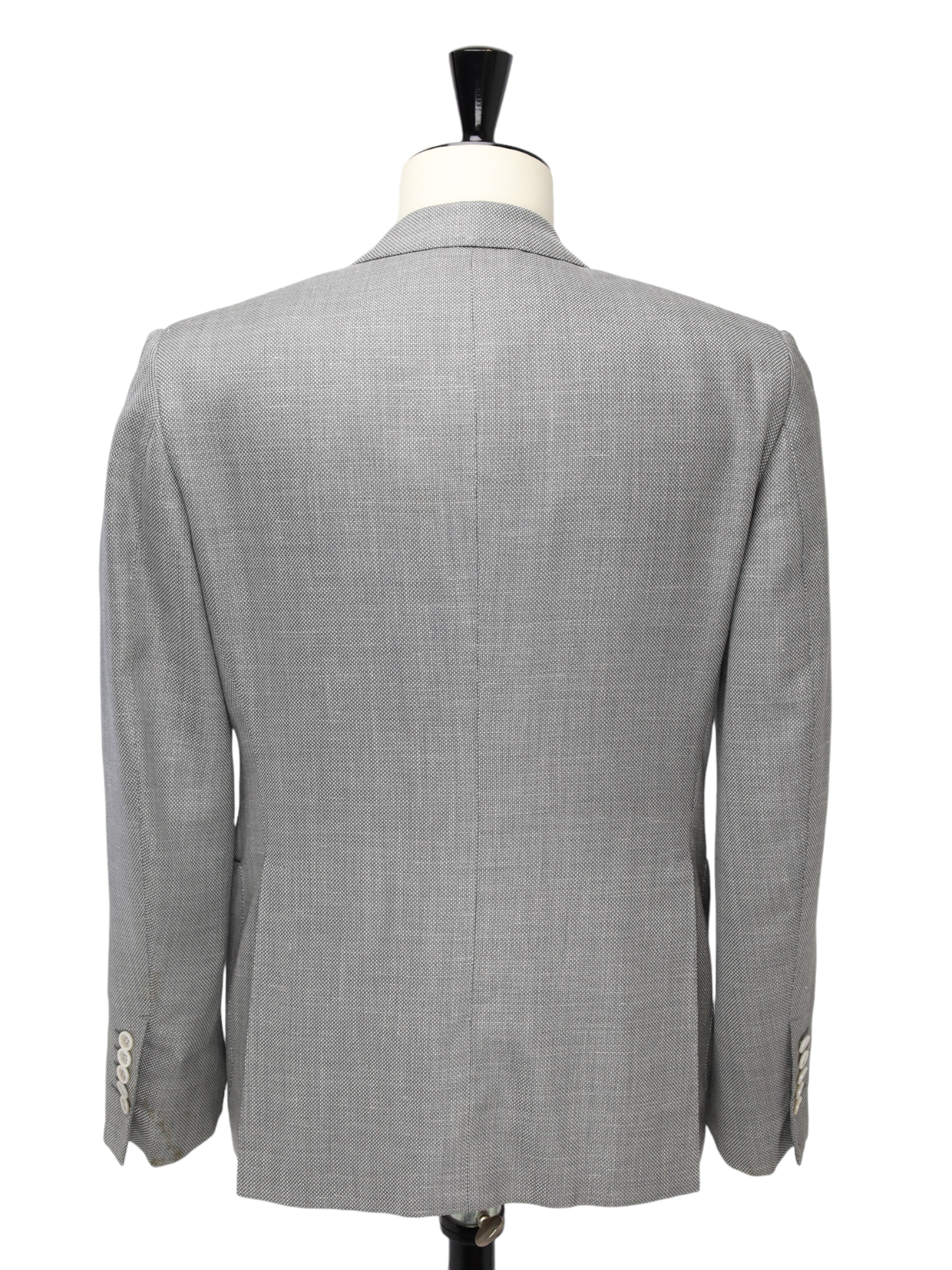 Tom Ford Light Grey Wool, Silk & Linen Windsor Jacket