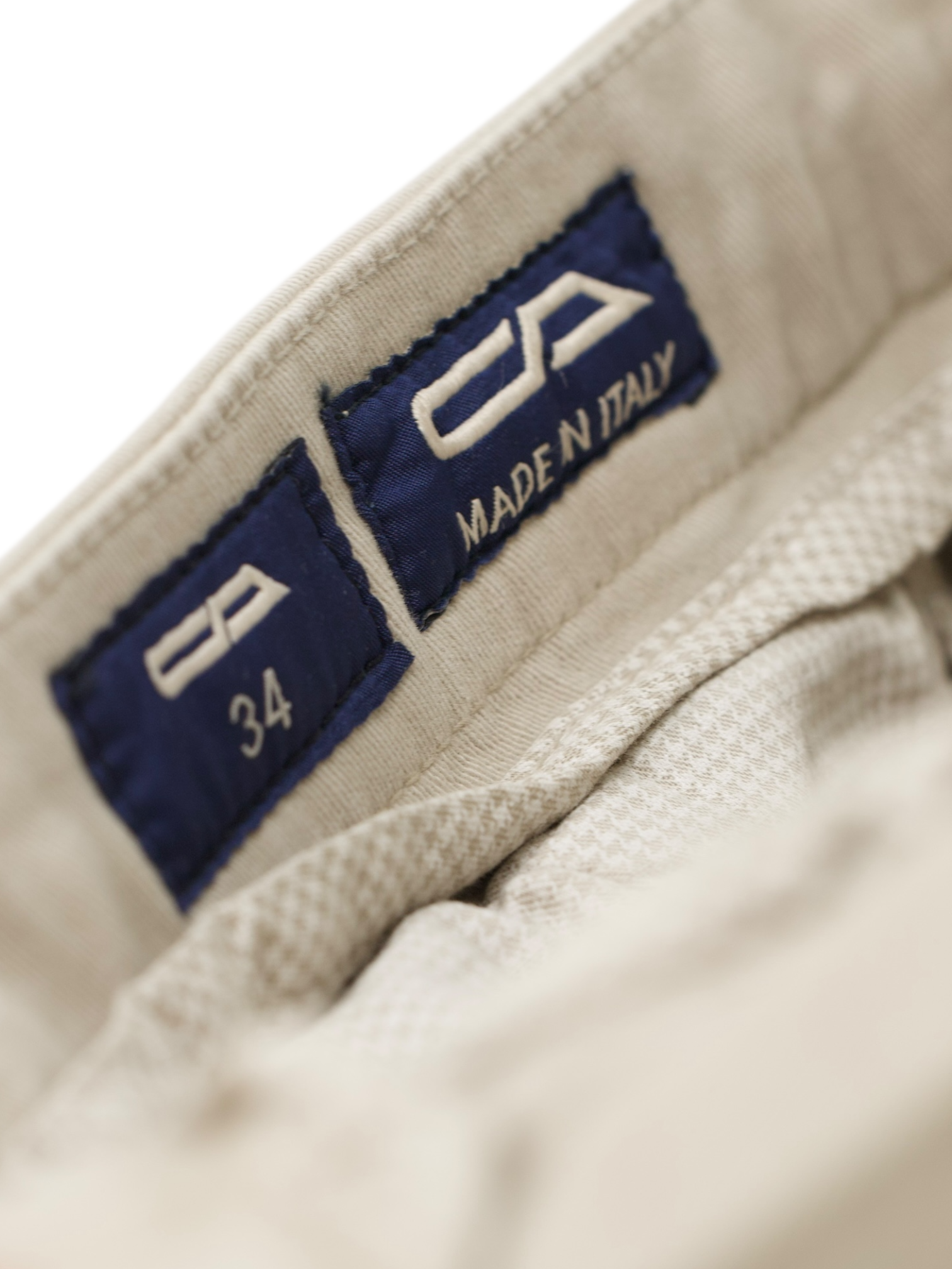 Cesare Attolini Beige Cotton "201" Dress Chino