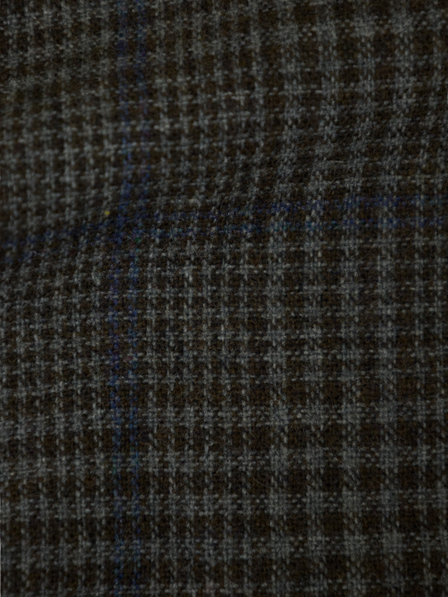 Caruso Grey & Blue Wool & Cashmere Windowpane Jacket