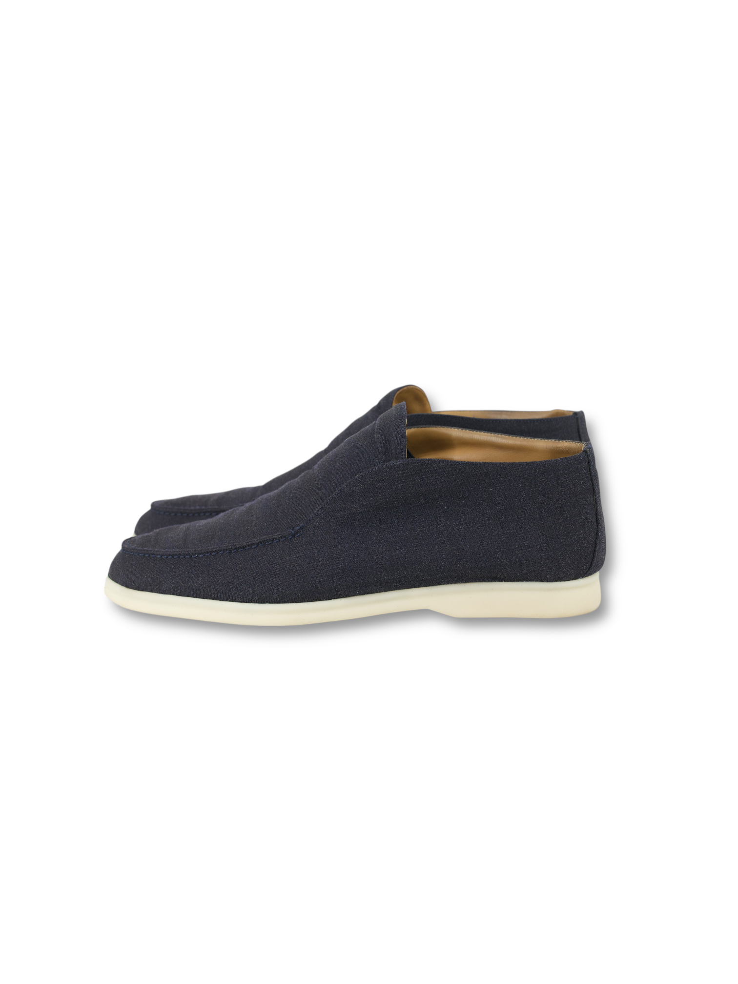 Loro Piana Navy Storm System® Open Walk Ankle Boot