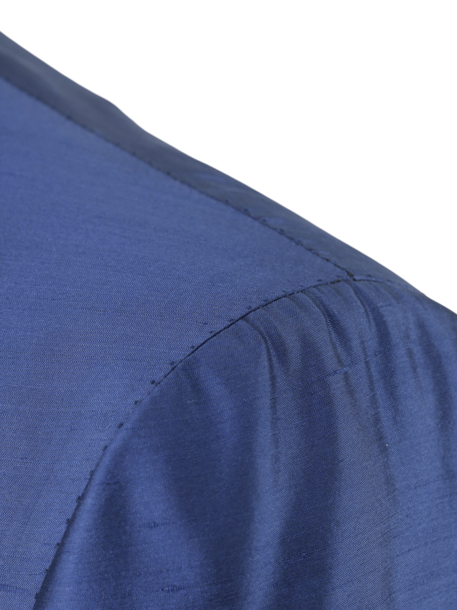 Cesare Attolini Azure Blue Dupioni Shantung-Silk Neapolitan Jacket