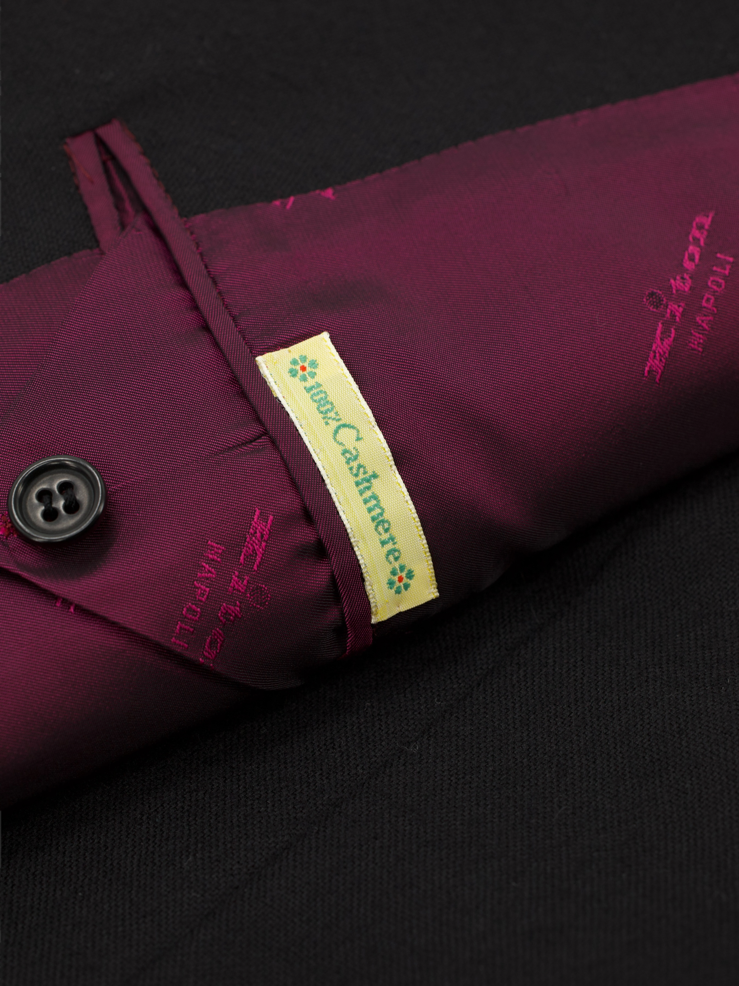 Kiton Black Pure Plushy-Cashmere Twill Jacket