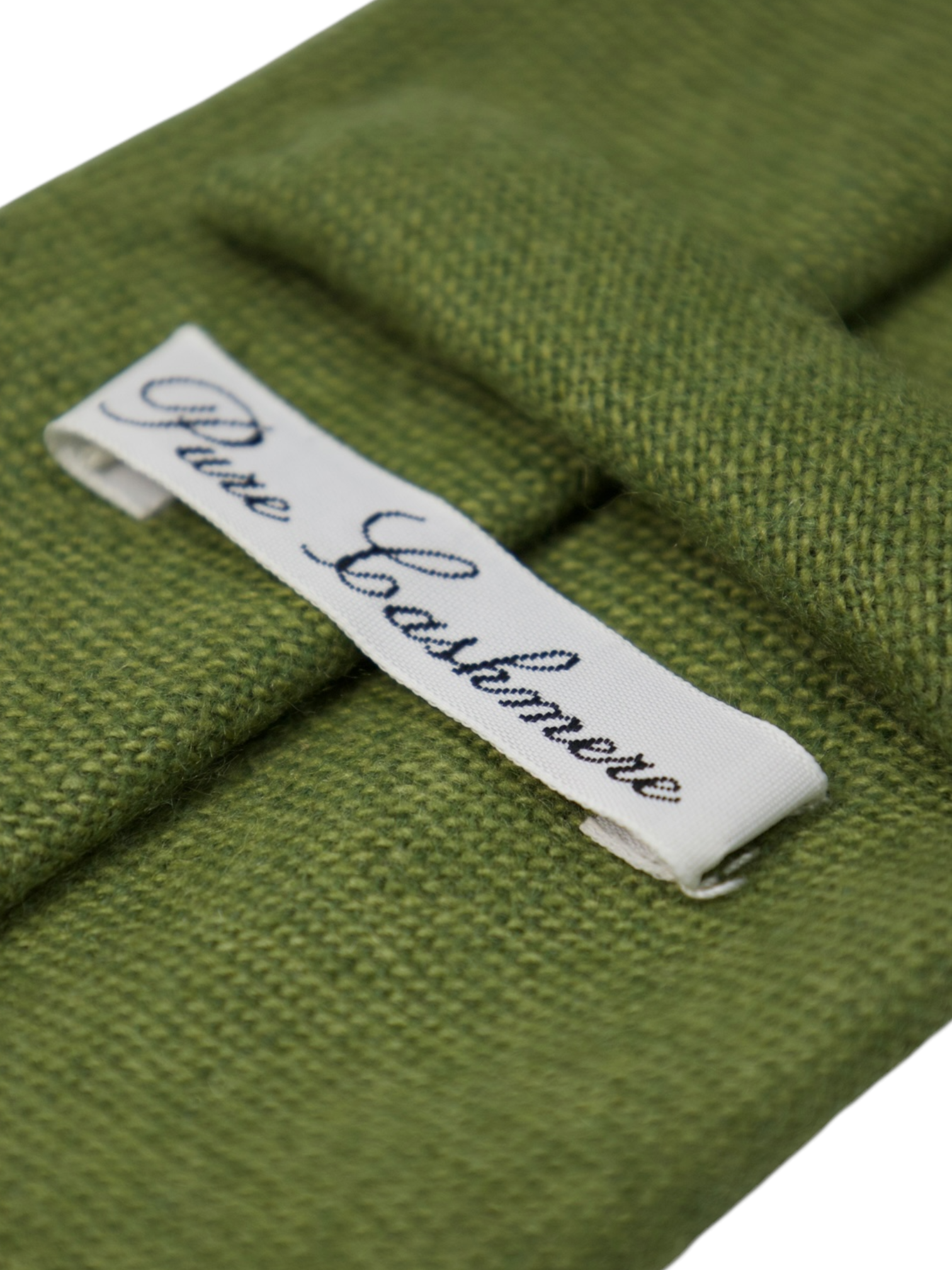 E. Marinella Green Cashmere Tie
