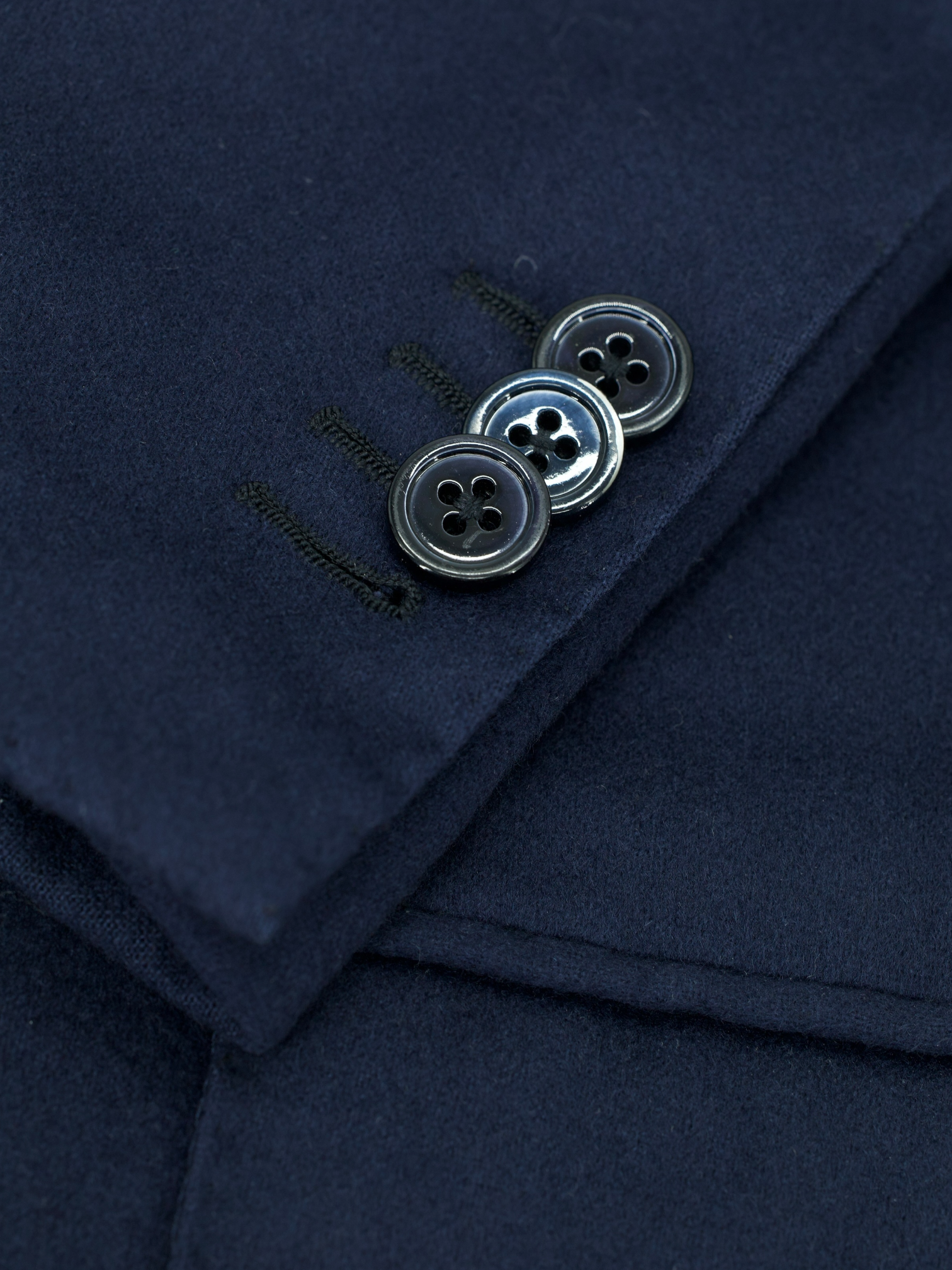 Orazio Luciano Navy Pure Plushy-Cashmere Plain Jacket
