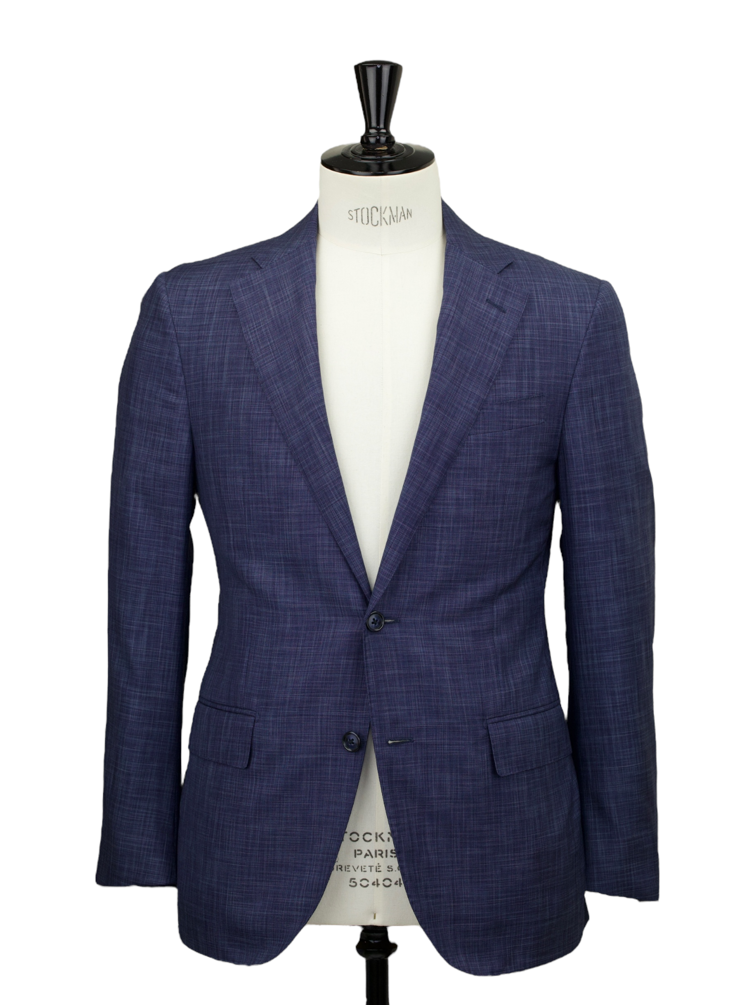 Corneliani Steel Blue Wool & Silk Melange Suit