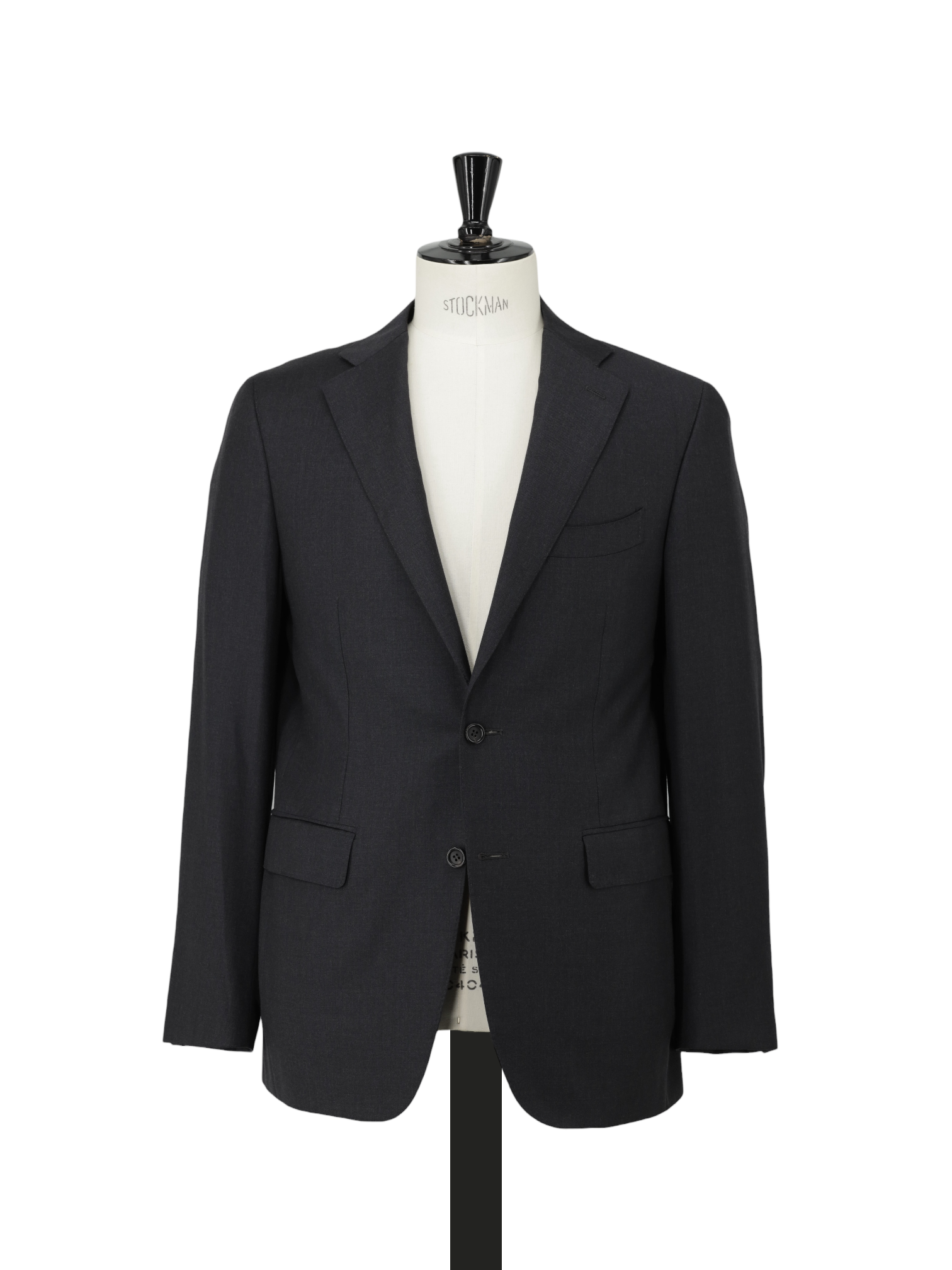 Canali Anthracite Fine-Wool Twill Milanese Suit