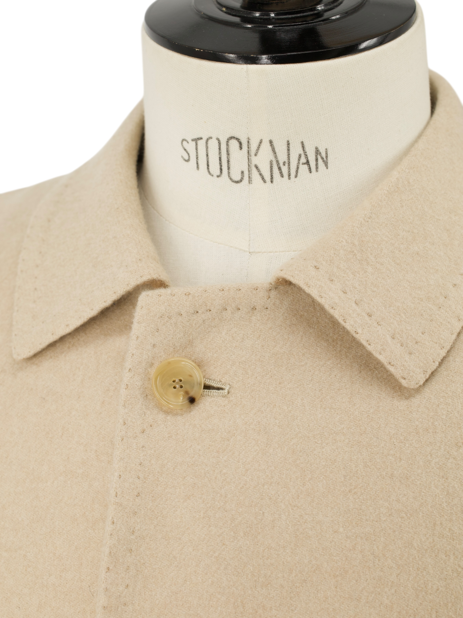 Cesare Attolini Beige Double-Faced Wool & Cashmere Sartorial Carcoat