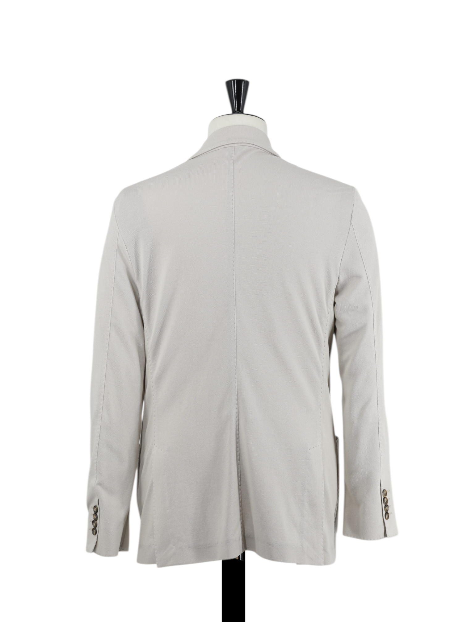 Mandelli Ecru Lightweight-Cotton Unconstructed Tricot Jacket