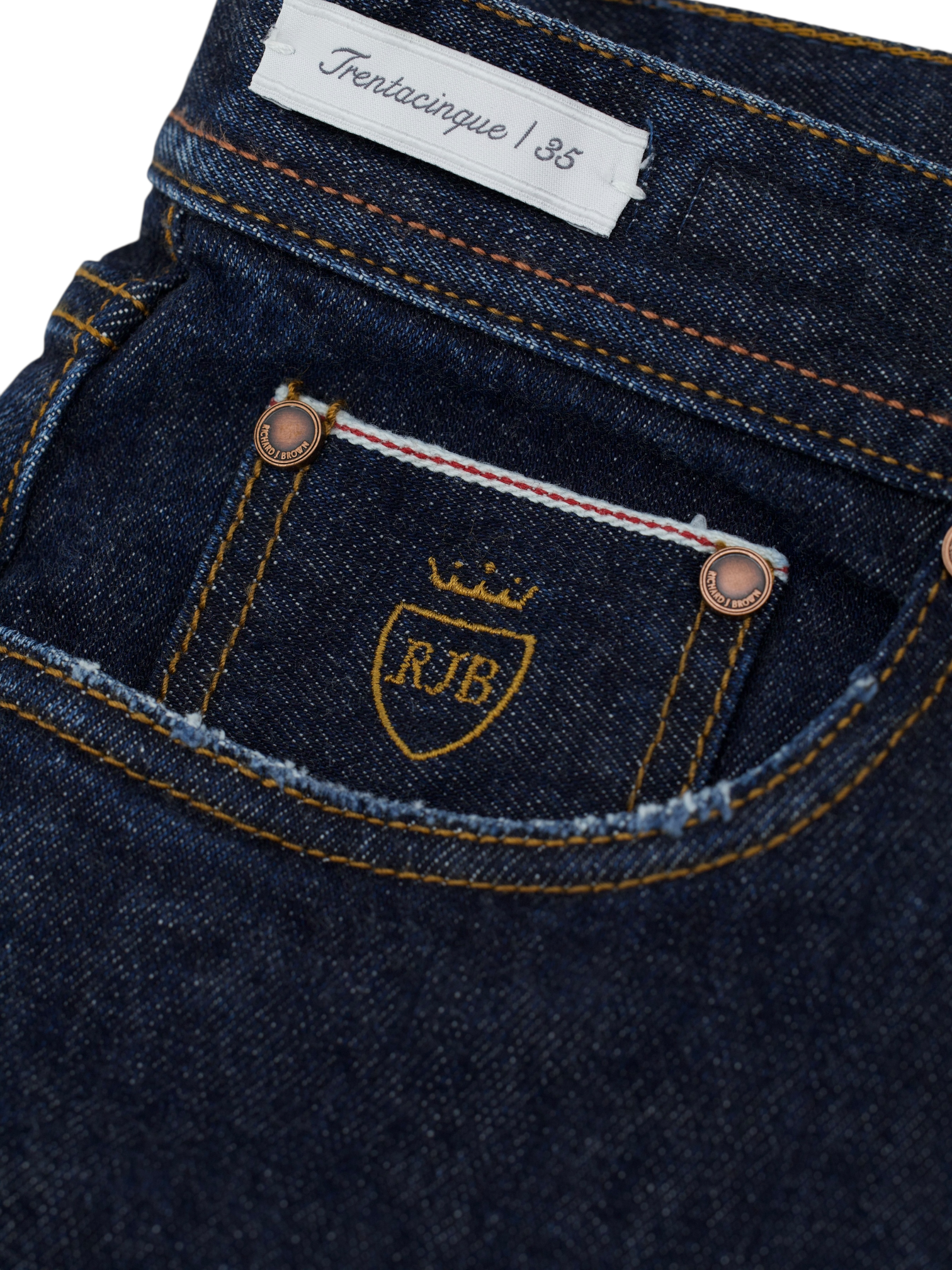 Richard J. Brown Dark Blue Japanese Denim Twill Jeans