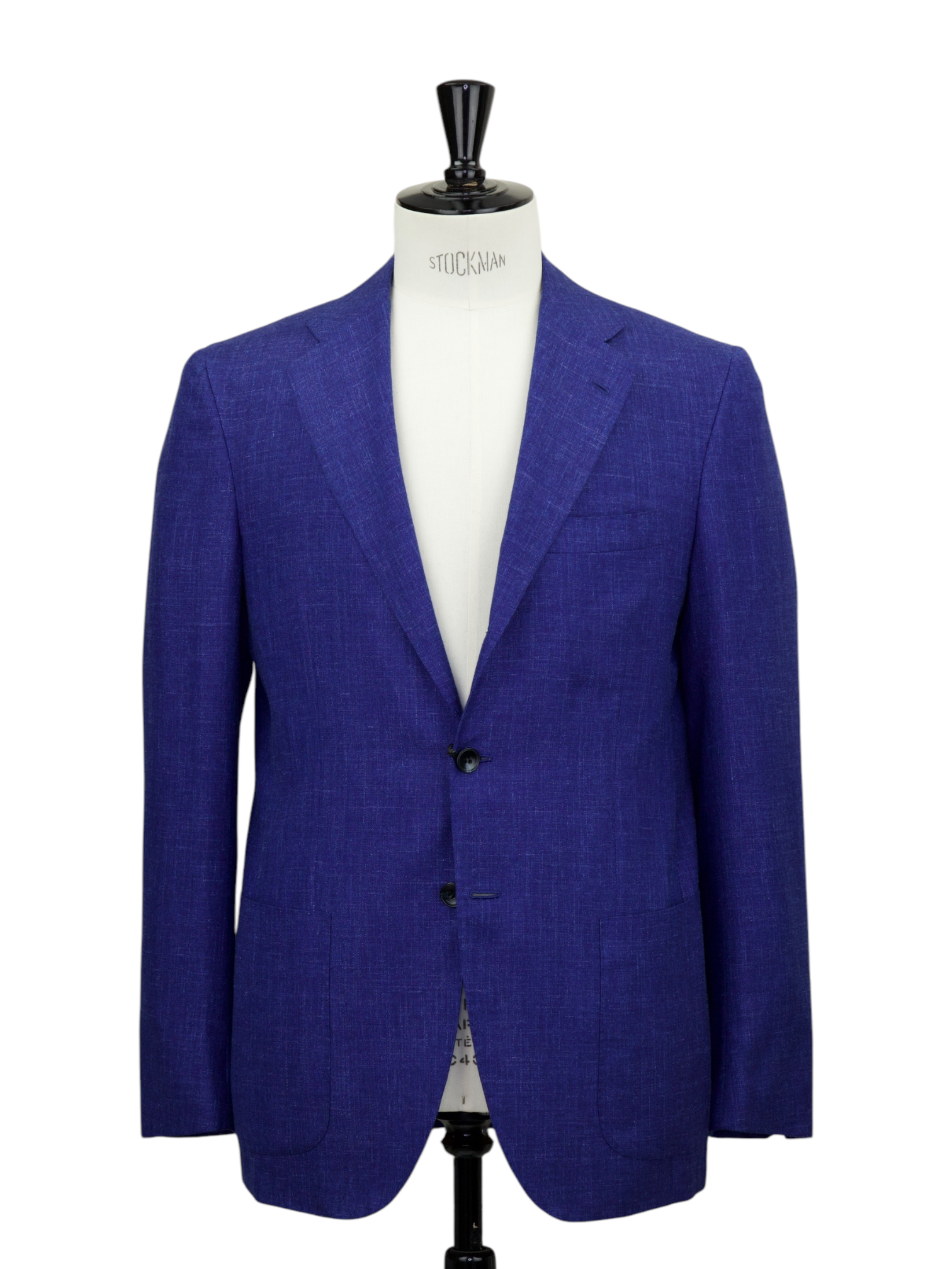 Kiton Cobalt Blue Wool, Silk and Linen Melange Suit