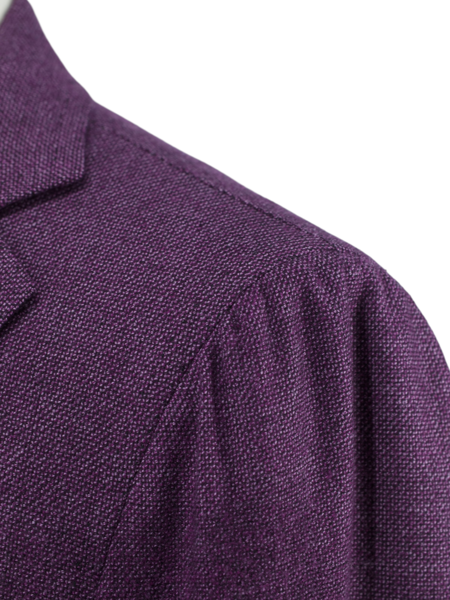 Cesare Attolini Purple Wool Micro-Pattern Jacket