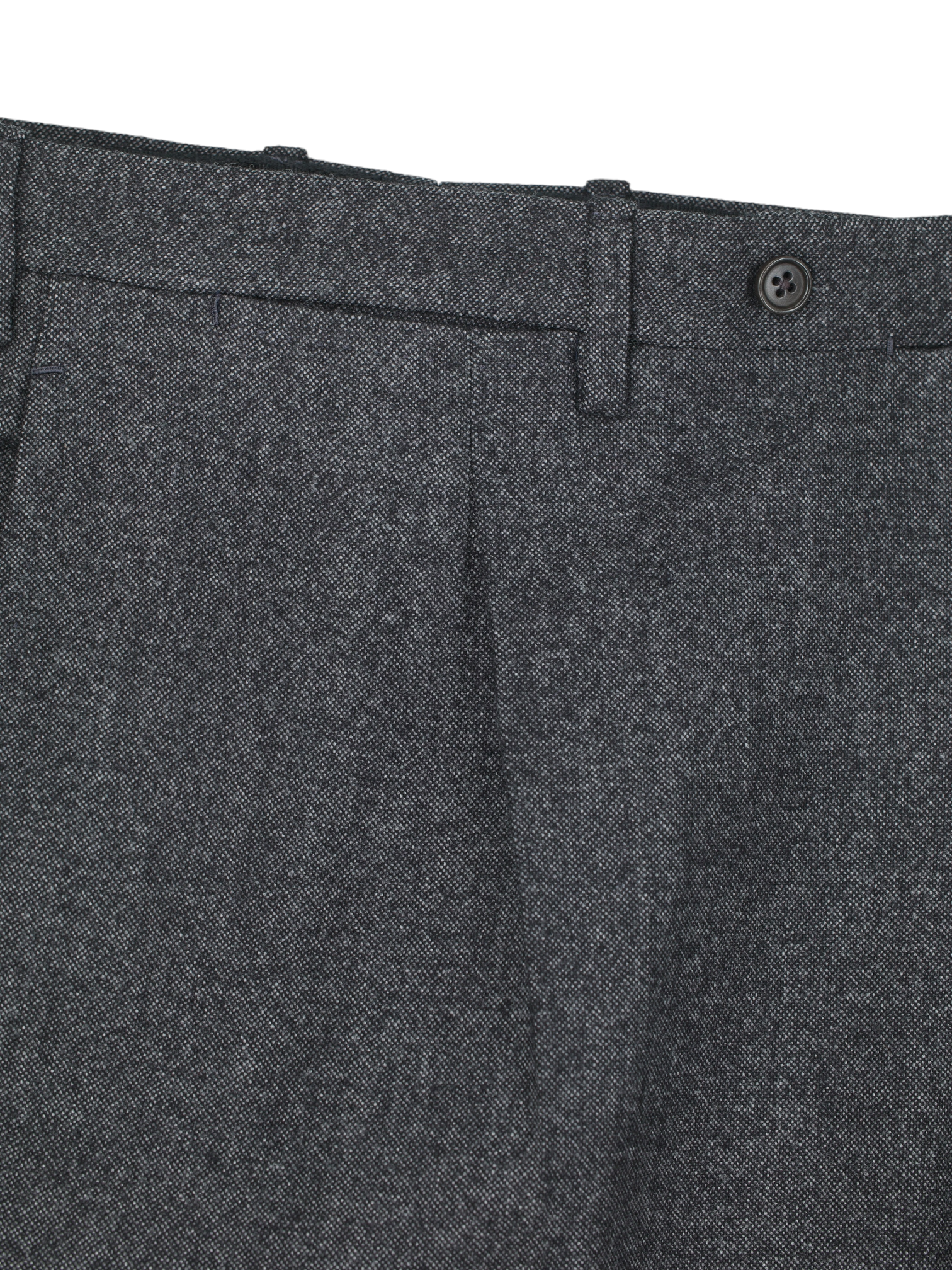 Kiton Grey Heavyweight-Wool Pinpoint Pleated Sartorial Trousers