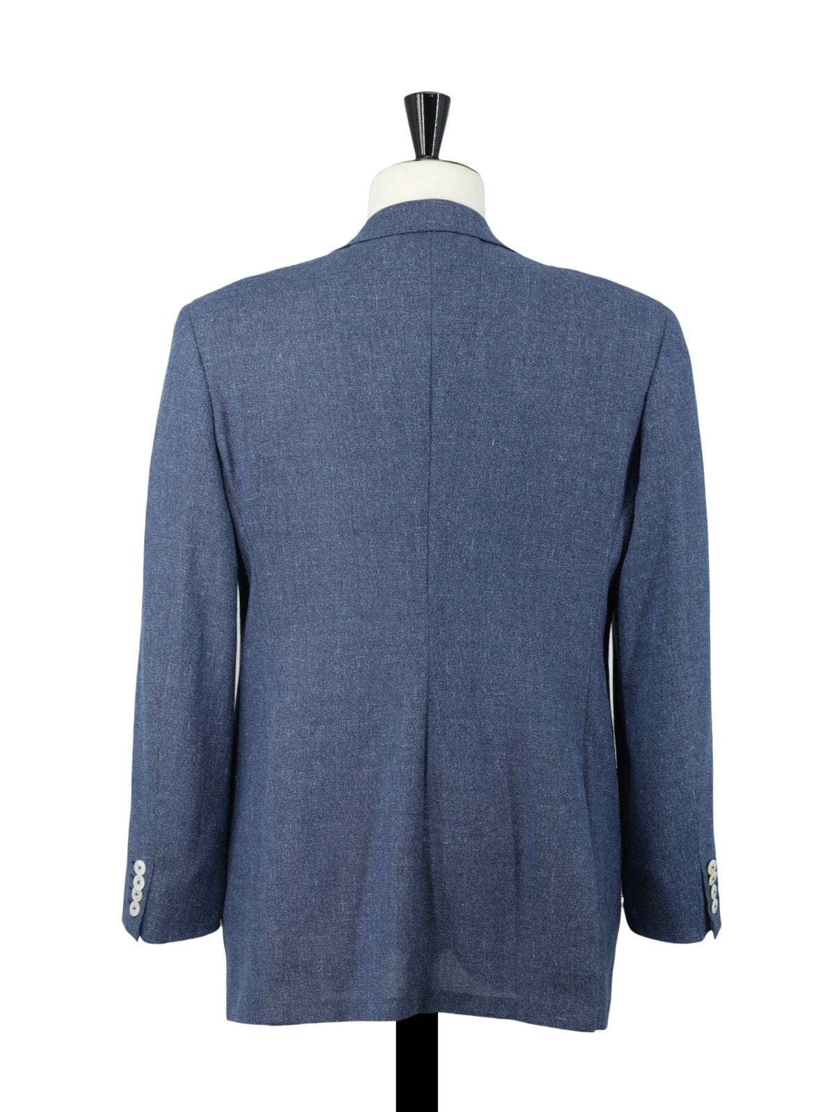 Brioni Light Blue Speckled Wool & Linen Vintage Roman-Style Jacket