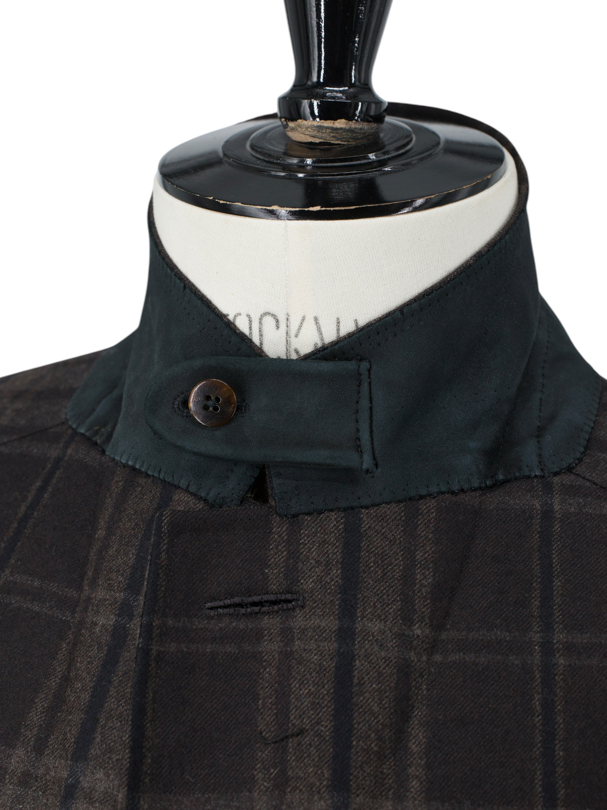 Tom Ford Dark Brown Wool & Cashmere Checkered Country Jacket