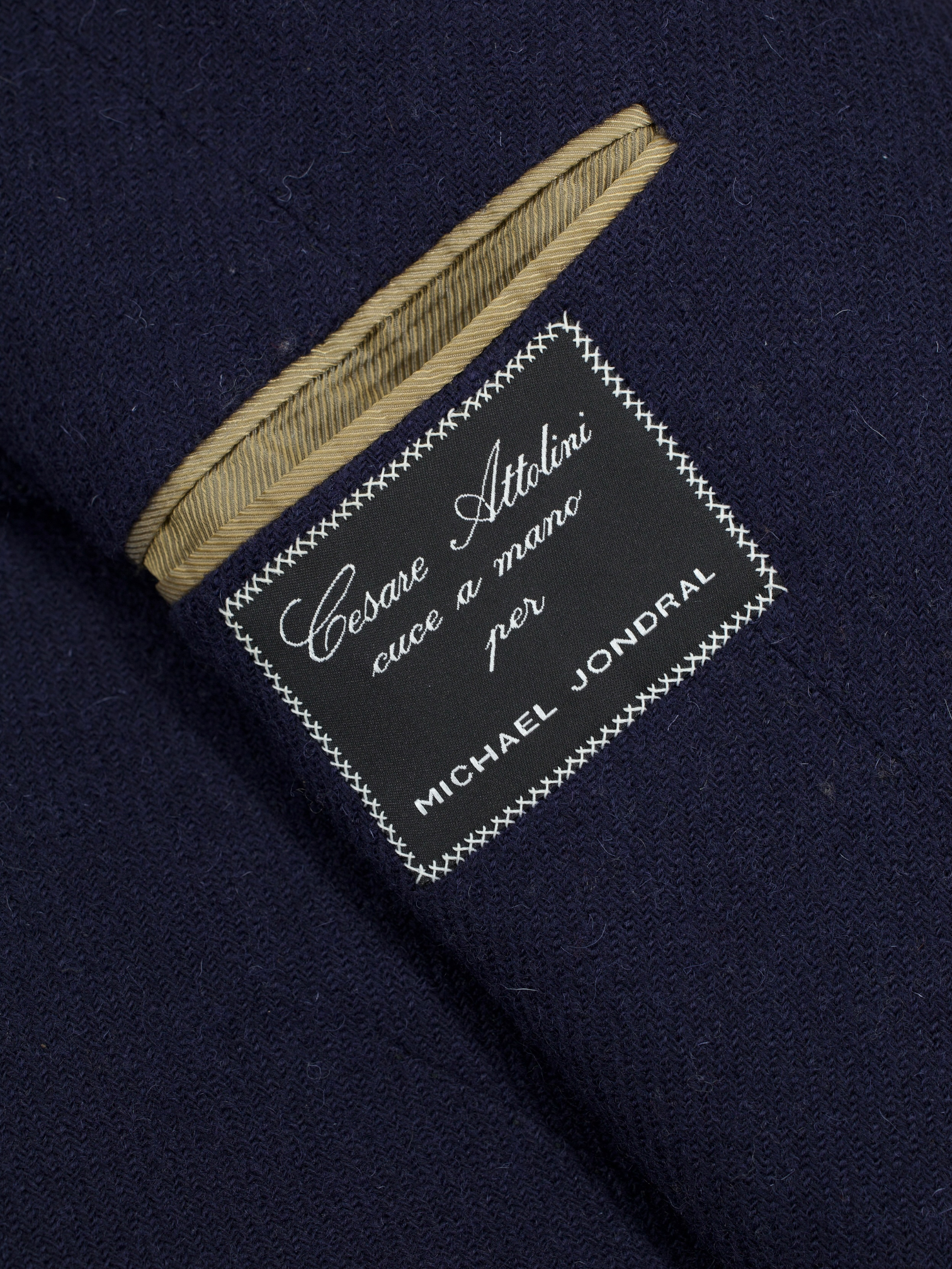 Cesare Attolini Dark Blue Tweed-Wool Unlined Neapolitan Jacket