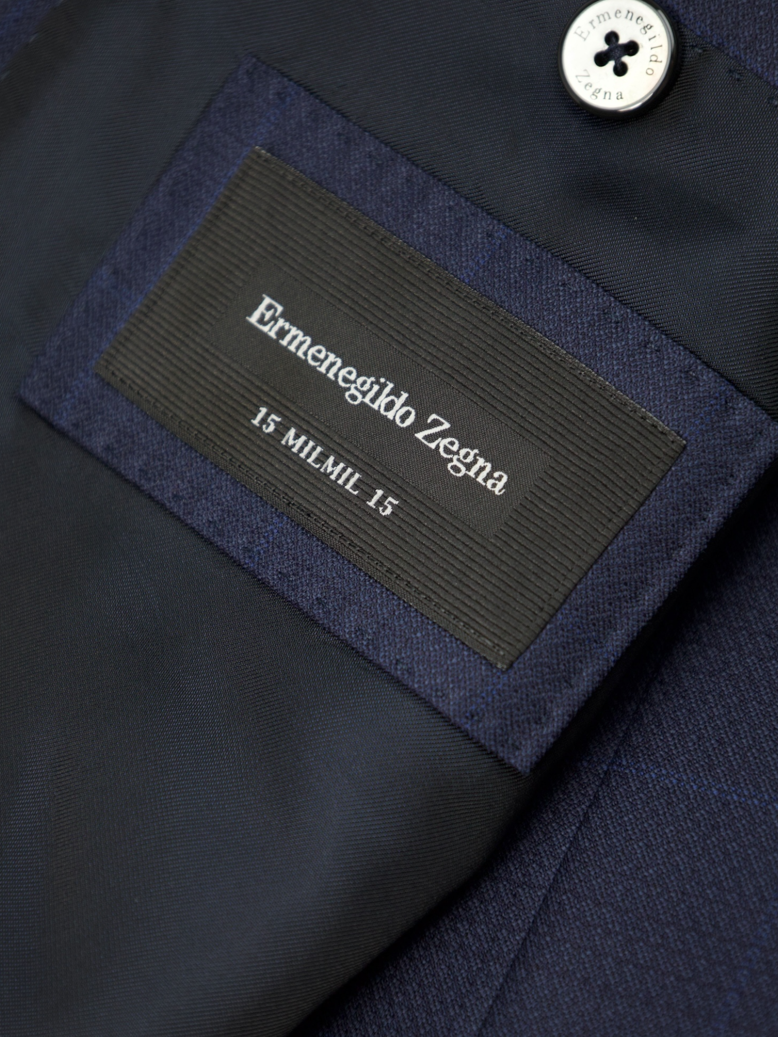 Ermenegildo Zegna Dark Blue 15milmil15 Windowpane Mila Suit
