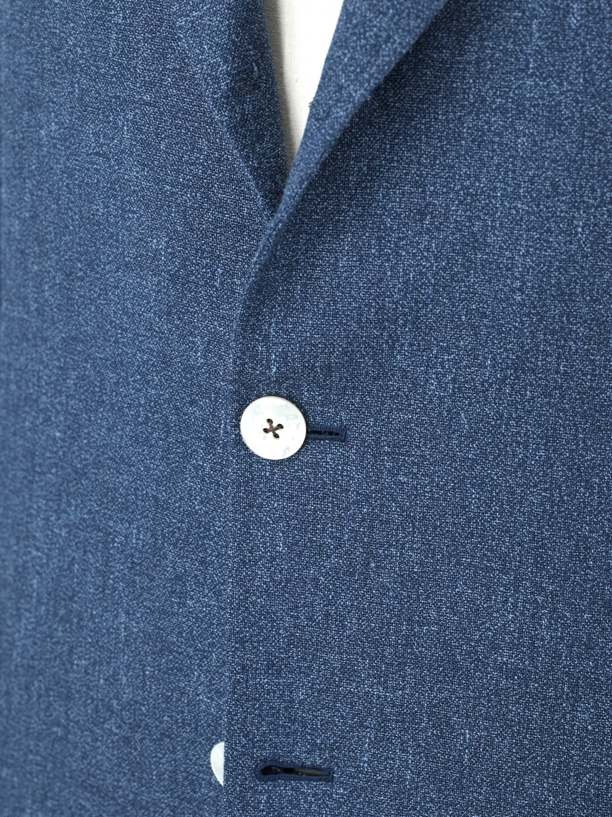 Brioni Light Blue Speckled Wool & Linen Vintage Roman-Style Jacket