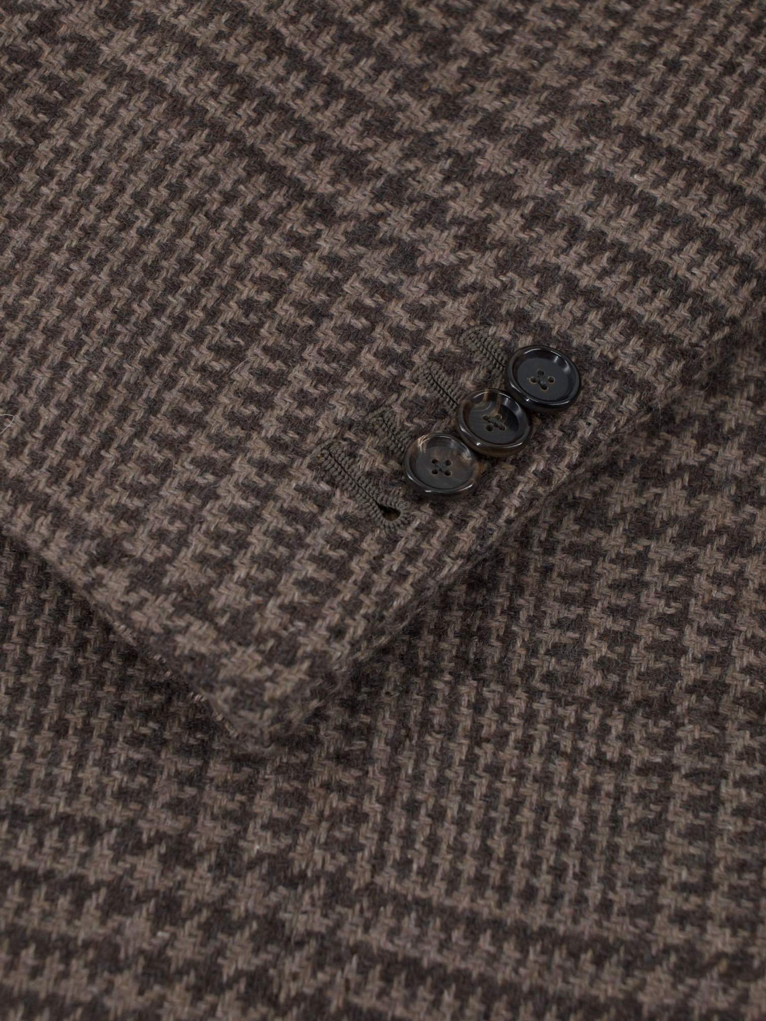 Cesare Attolini Warm Taupe Pure Plushy-Cashmere Prince of Wales Jacket