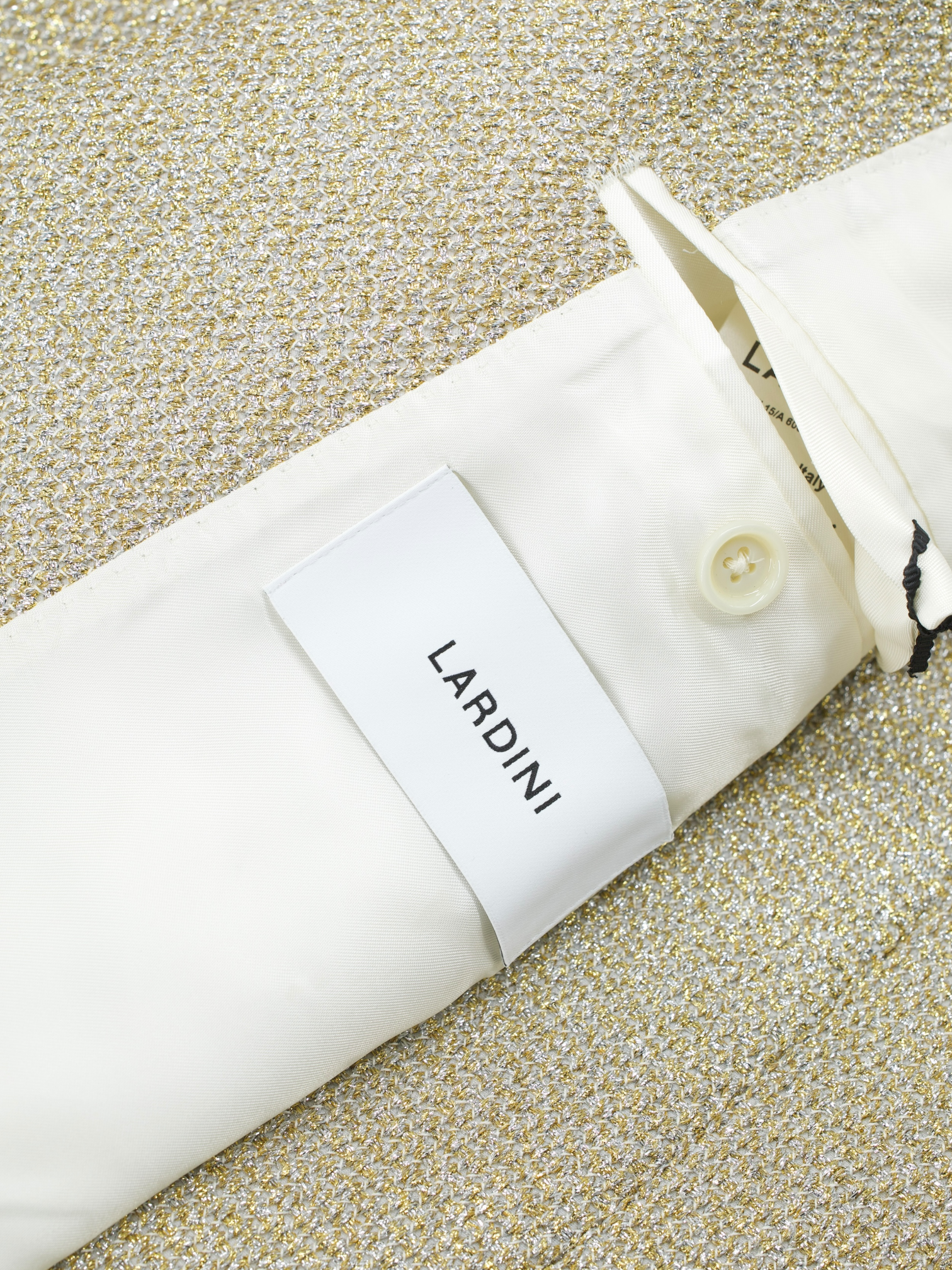 Lardini Metallic Gold & Silver Lurex-Yarn Gala Jacket