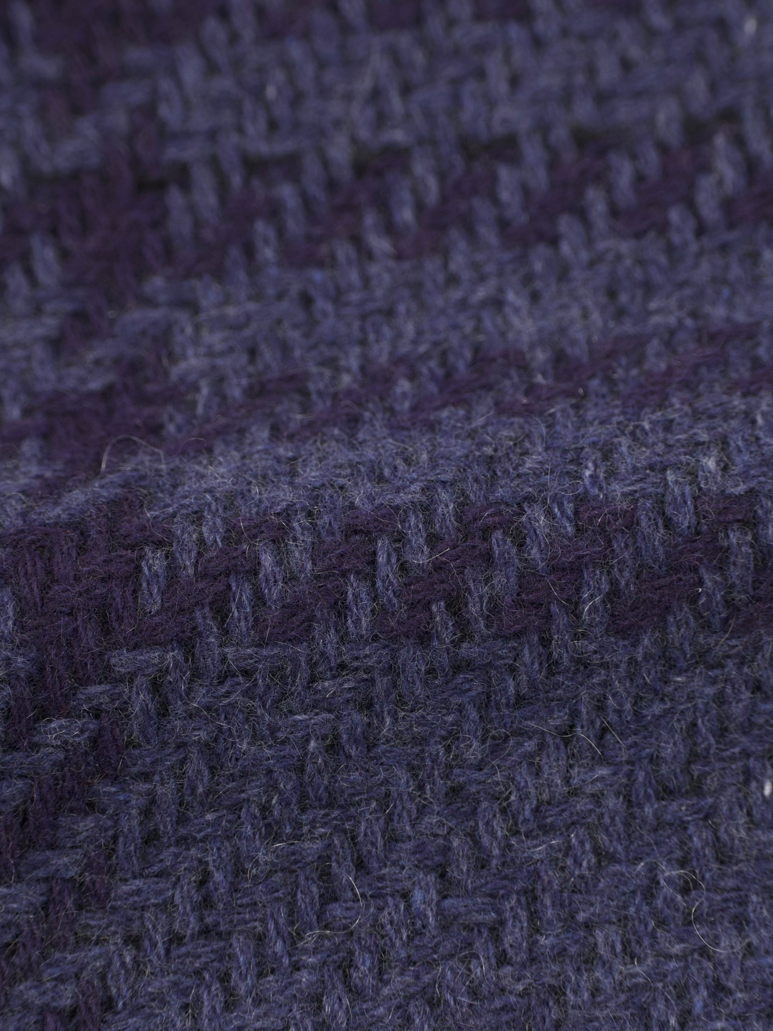 Kiton Blue Pure Plushy-Cashmere Prince de Galles Winter Jacket