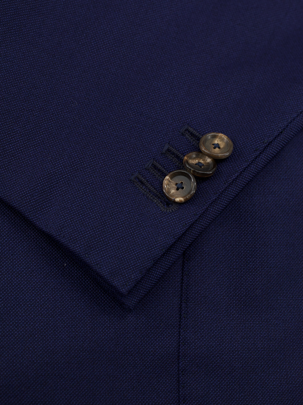 Cesare Attolini Marine Blue Super 120's Pinpoint Blazer Jacket