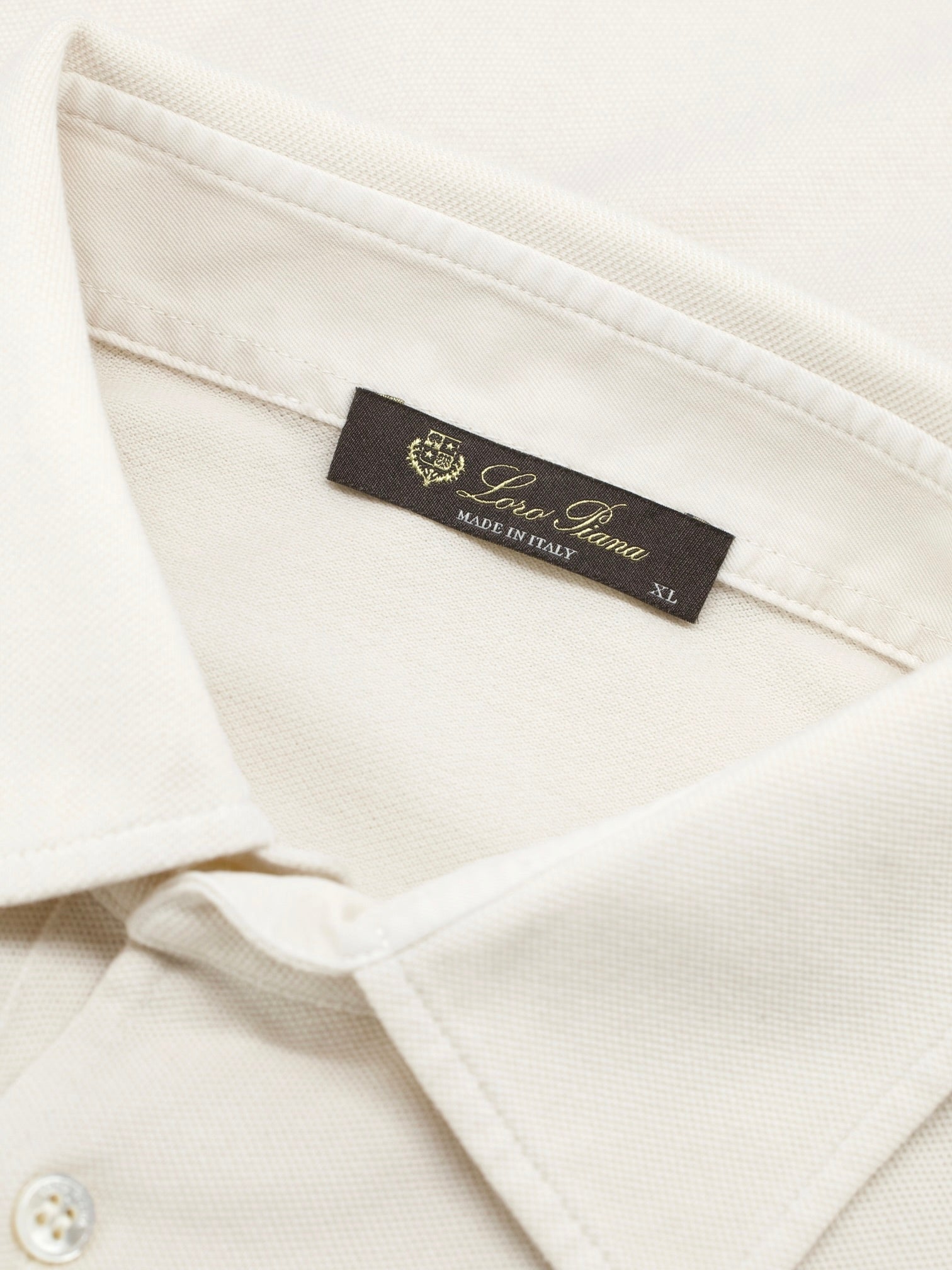 Loro Piana Beige Lightweight Cotton-Pique Polo