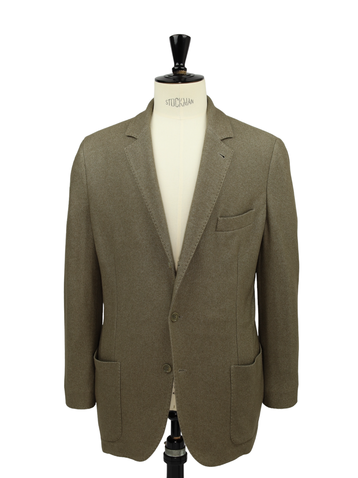 Loro Piana Taupe Silk & Cashmere Knitted Blazer