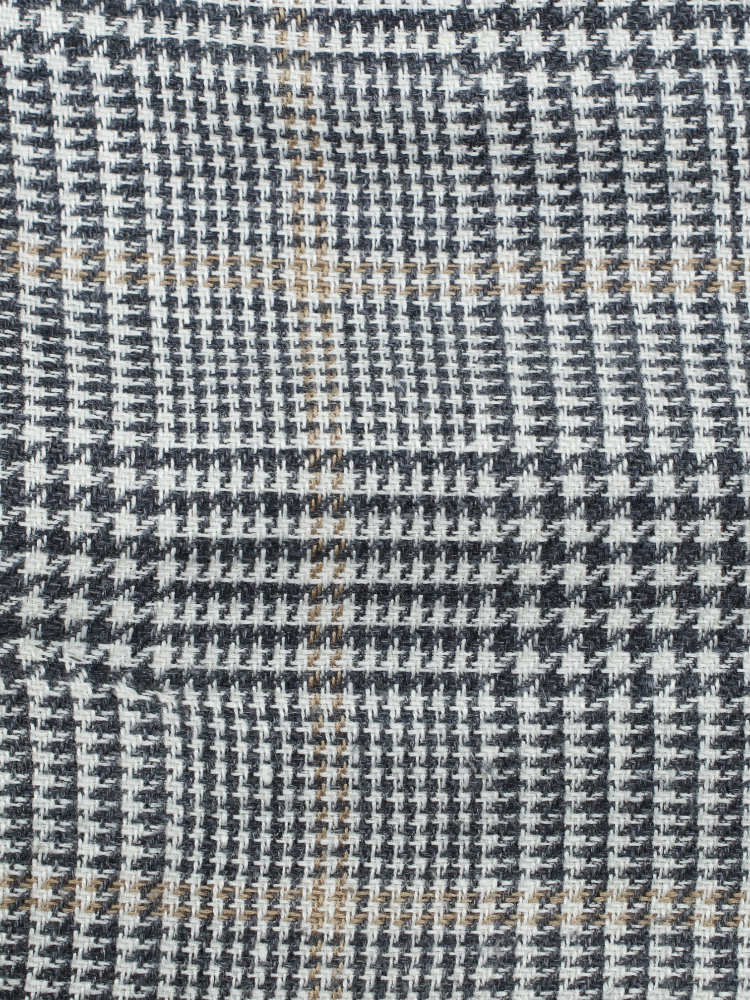 Brunello Cucinelli Grey & Light Brown Linen, Wool & Silk Glenplaid Jacket