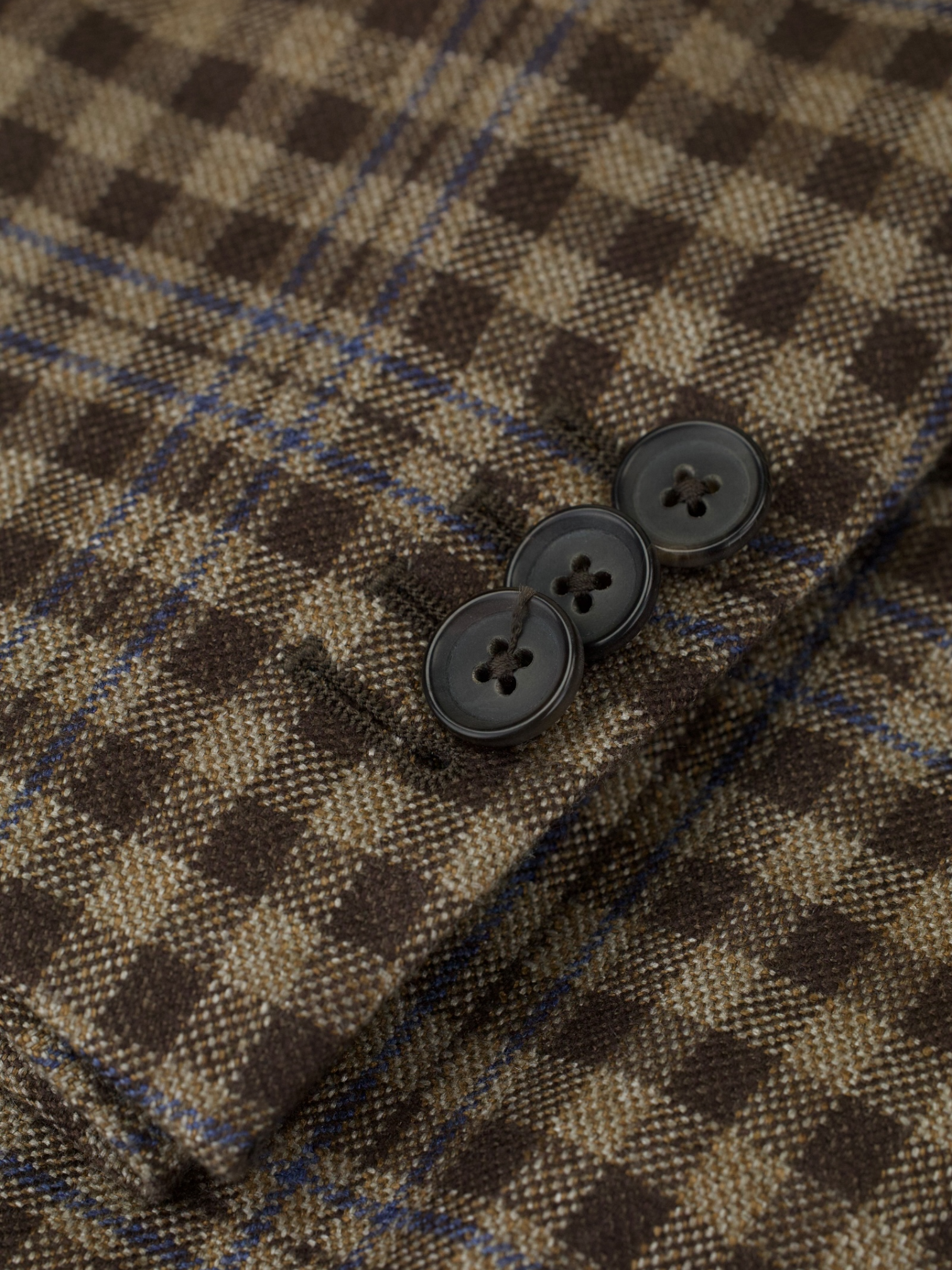 Caruso Brown & Blue Silk & Cashmere "Sunset" Boheme Jacket