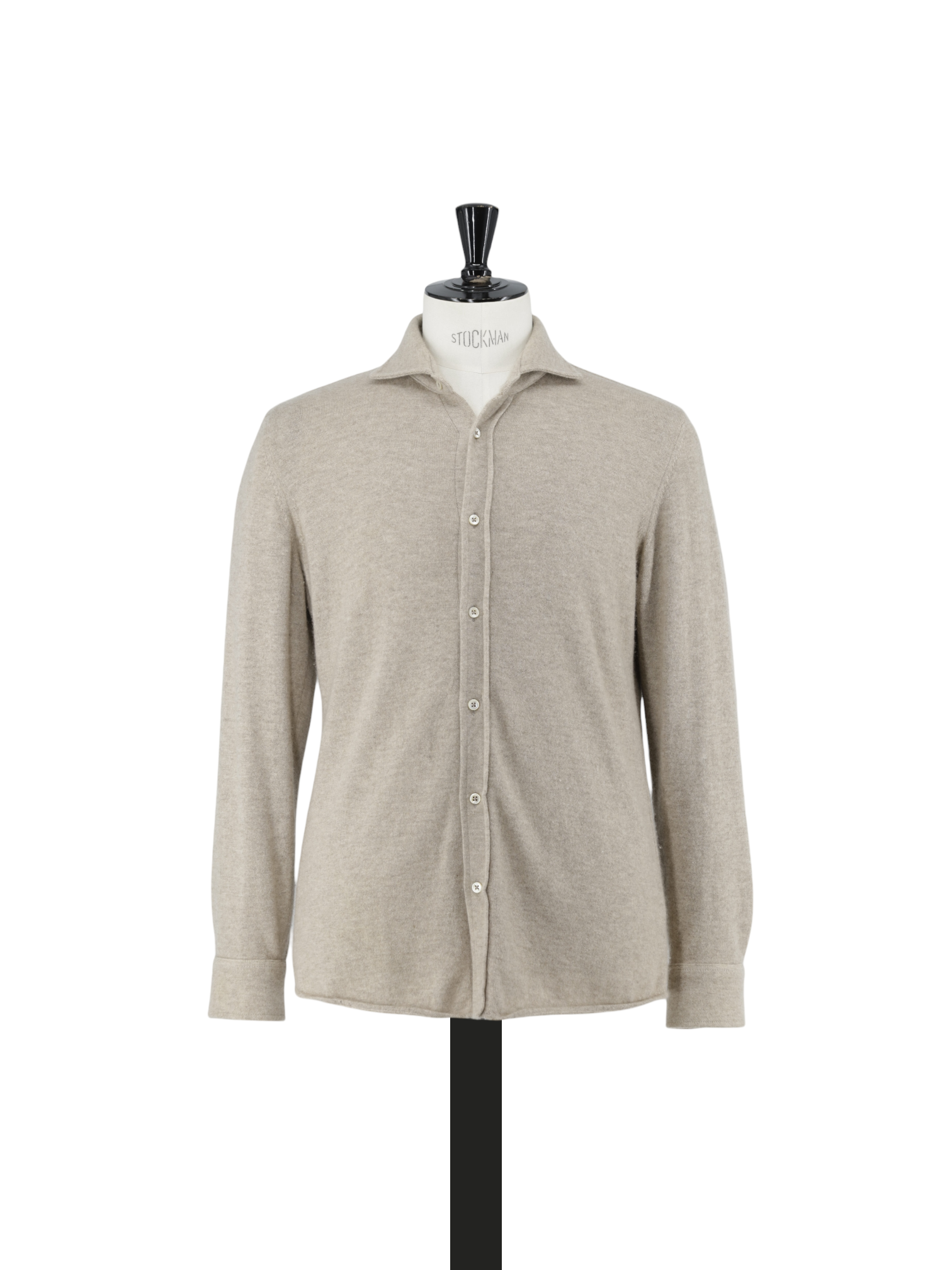 Fioroni Light Brown Pure Plushy-Cashmere Overshirt