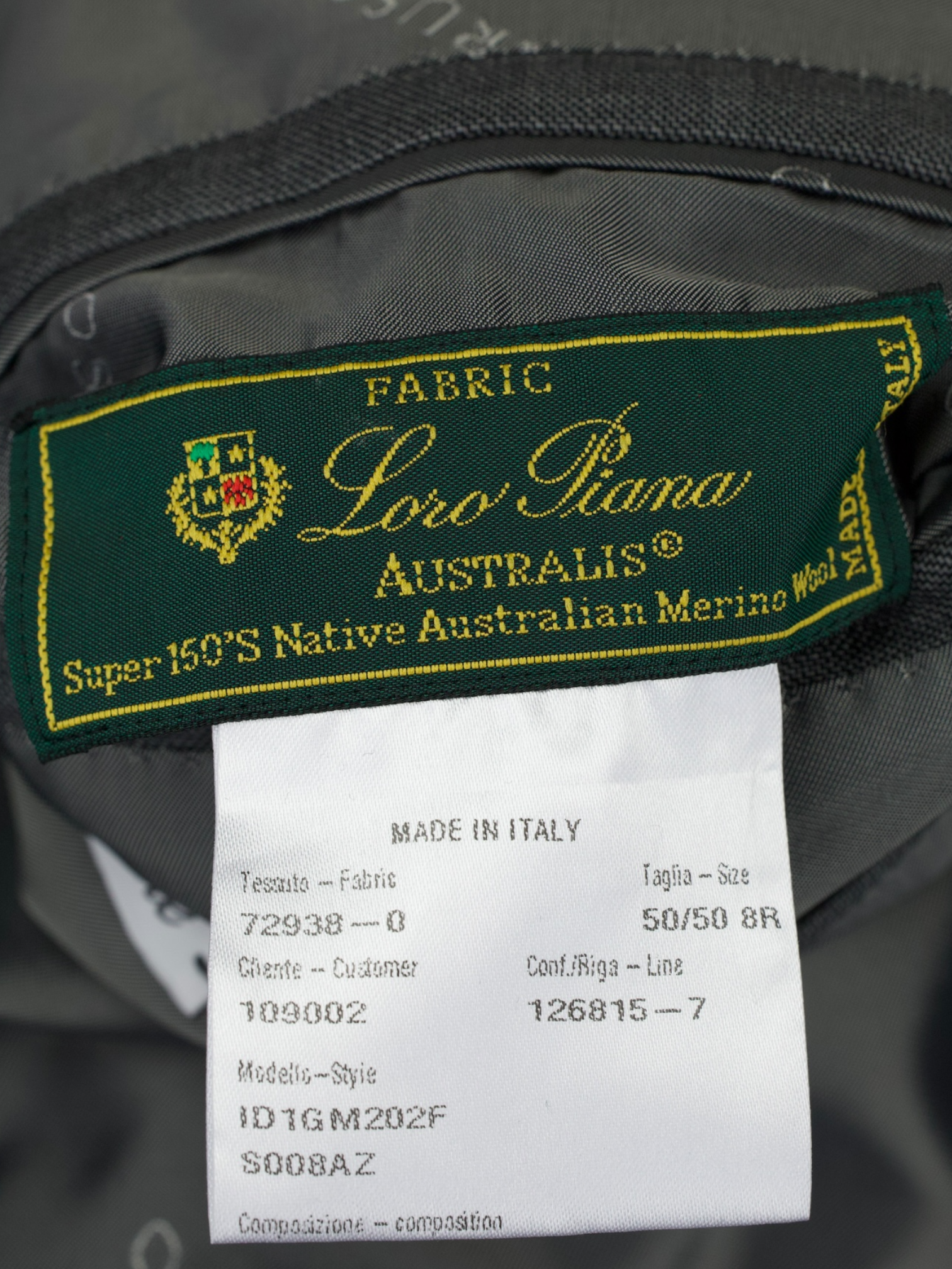 Caruso Mouse-Grey Super 150's "Australis" Sharkskin Boheme Suit + Extra Trousers