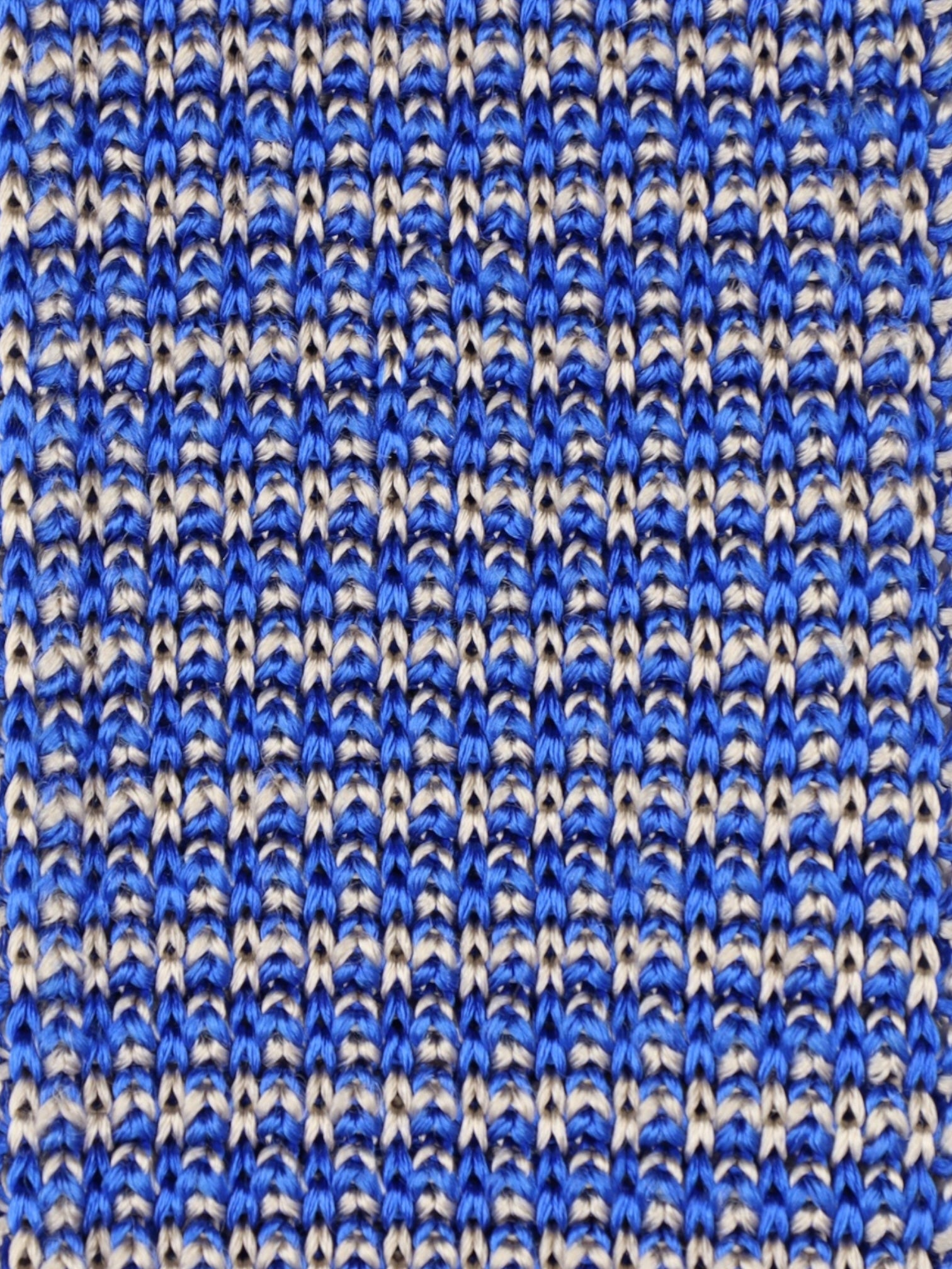 Kiton Light Blue Micro Pattern Silk Knitted Tie