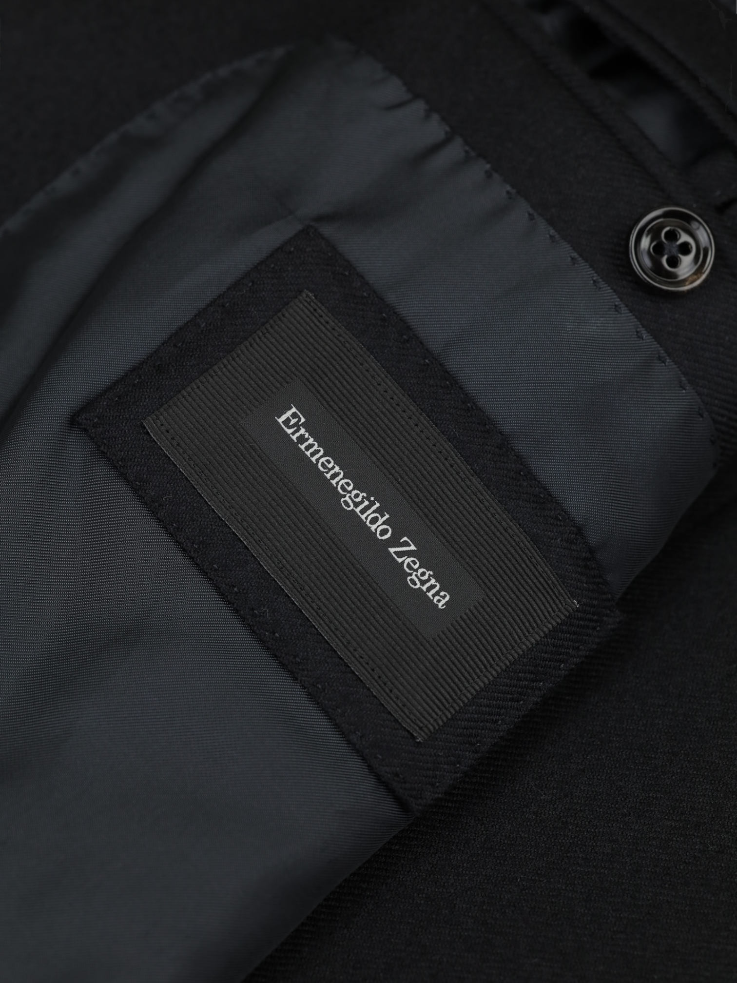 Ermenegildo Zegna Black Cashmere "10 Pockets" Twill Jacket