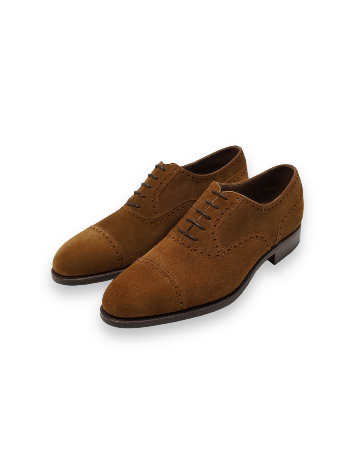 Carmina Dress Shoes Mens 8.5 EE Wide Brown Cap Toe Oxford Brogue Welted Spain Carmina Men main image 3