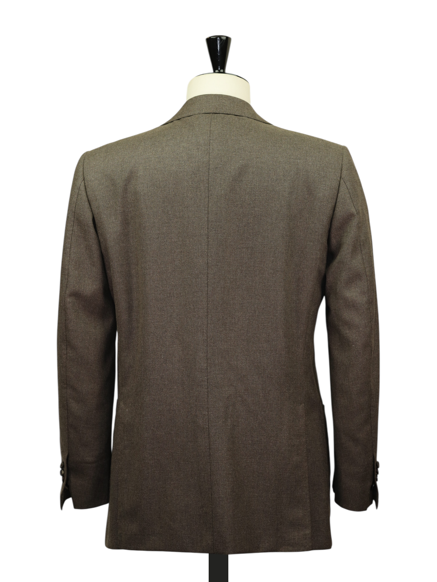 Cesare Attolini Brown Super 150's & Cashmere Micro-Pattern Jacket