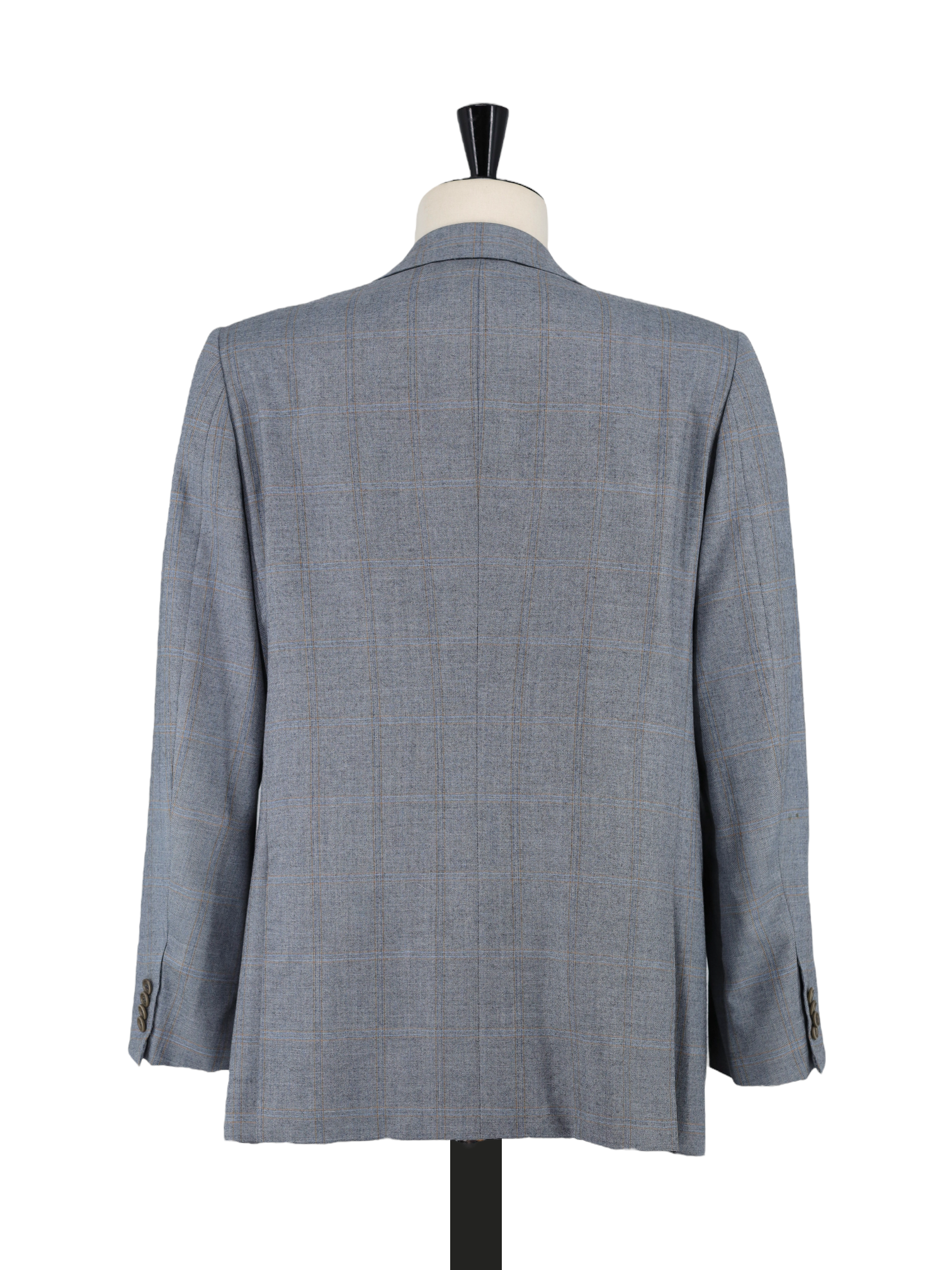 Kiton Grey Pure Cashmere Multicolor Windowpane Jacket