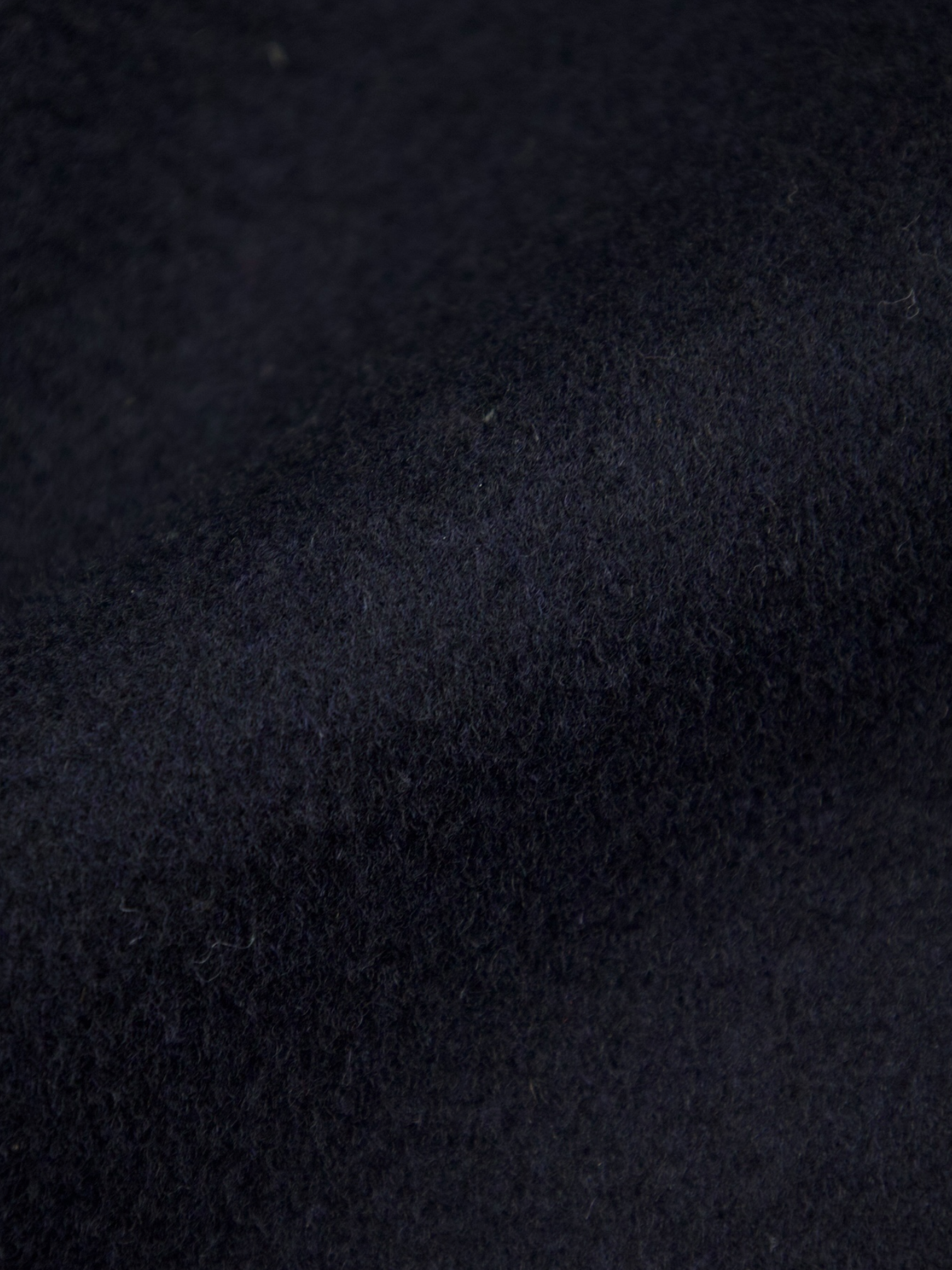 Corneliani Navy Wool Blend Shearling-Collar Overcoat
