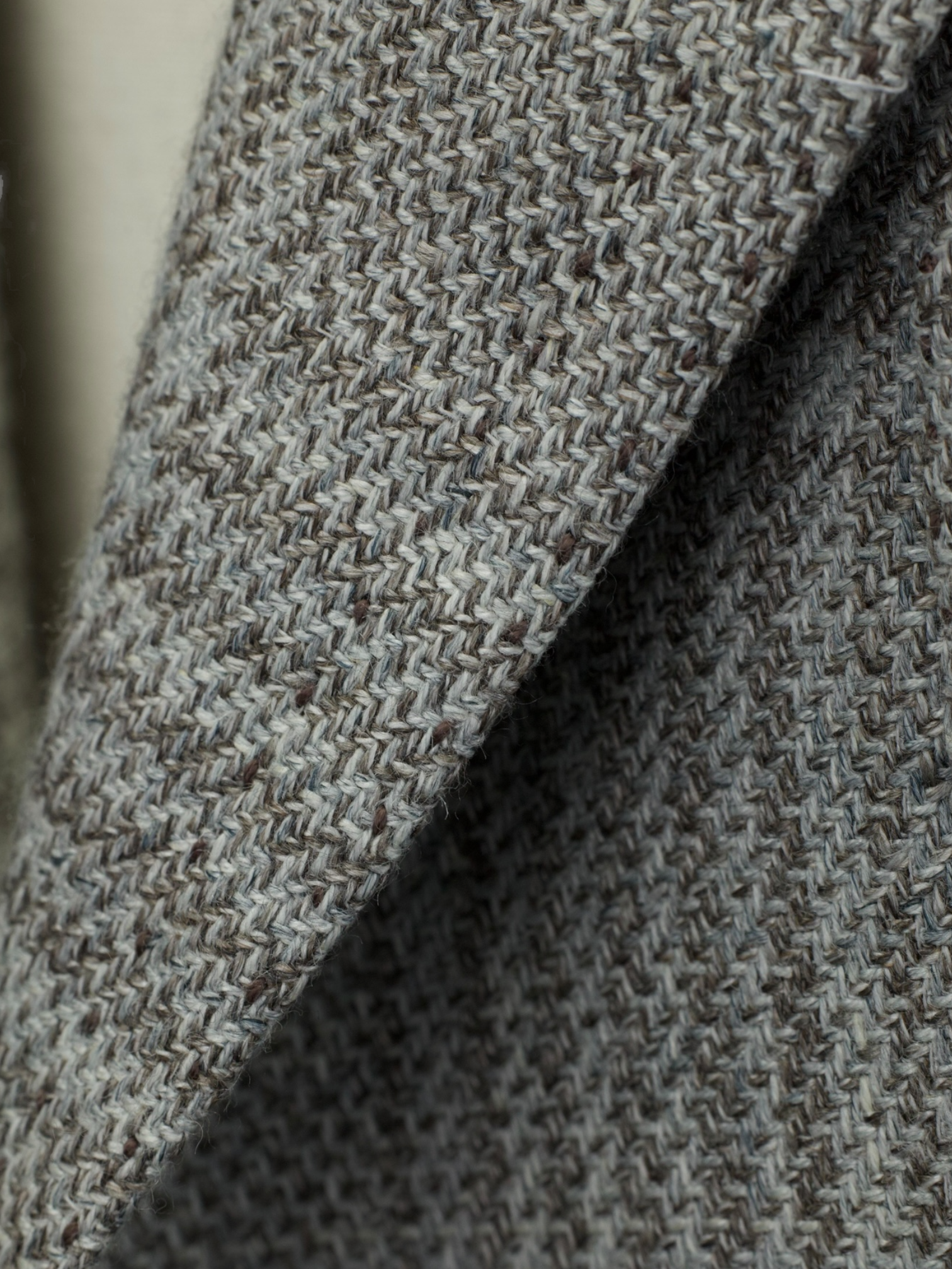 Cesare Attolini Taupe Wool, Silk & Linen Prince of Wales Jacket