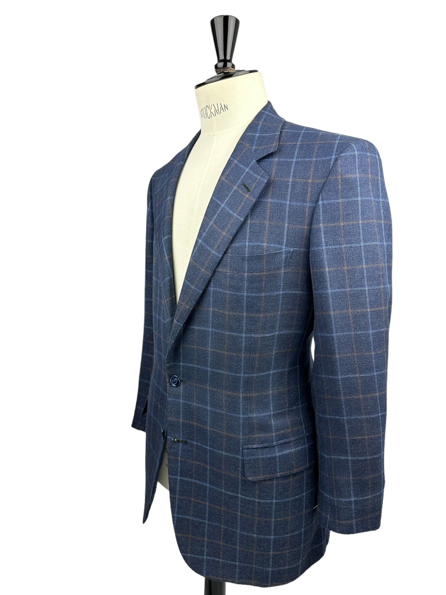 Brioni Blue Super 150's Windowpane Blazer
