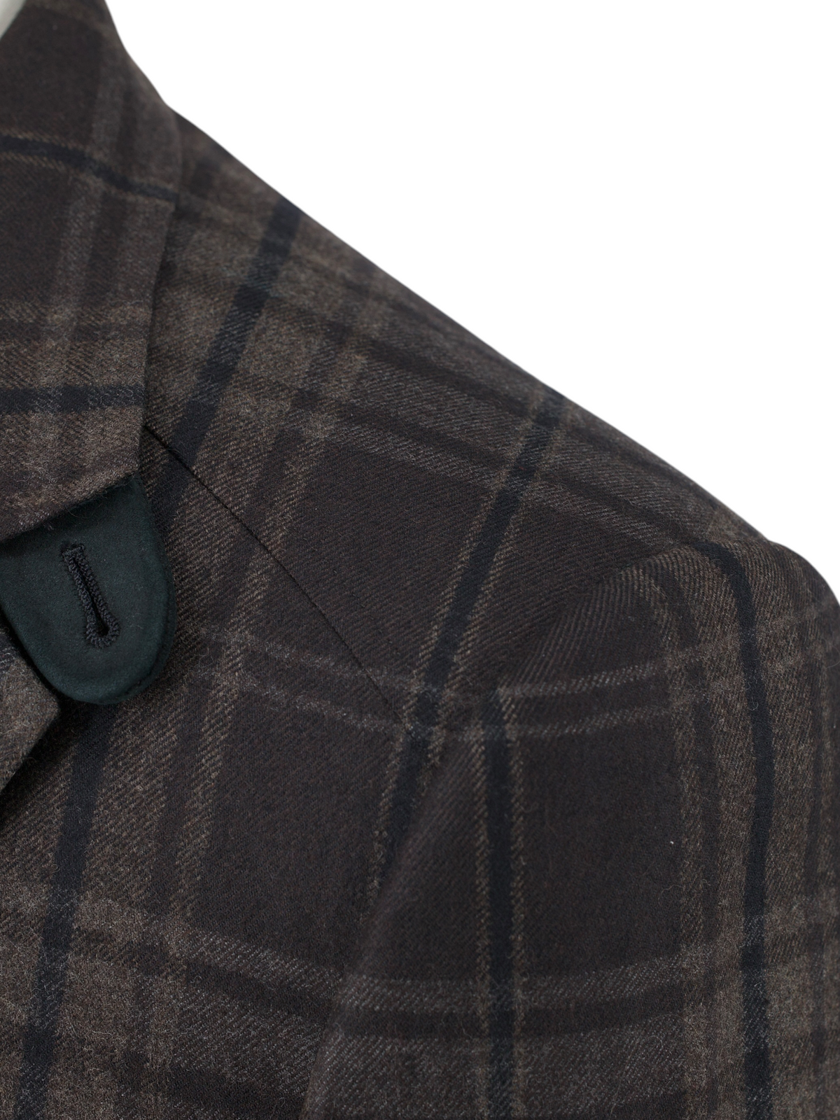 Tom Ford Dark Brown Wool & Cashmere Checkered Country Jacket