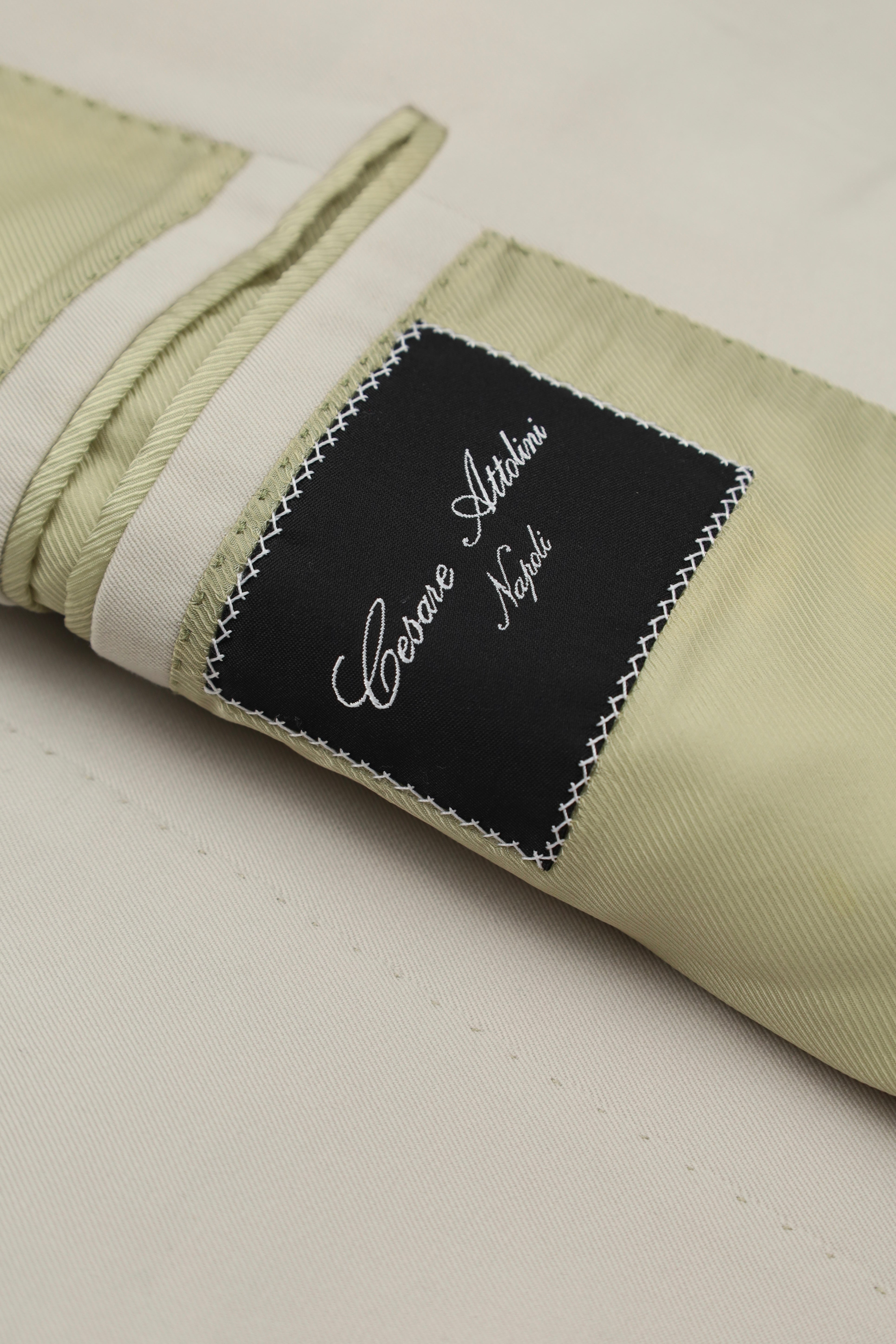 Cesare Attolini Ecru Escorial Wool Jacket