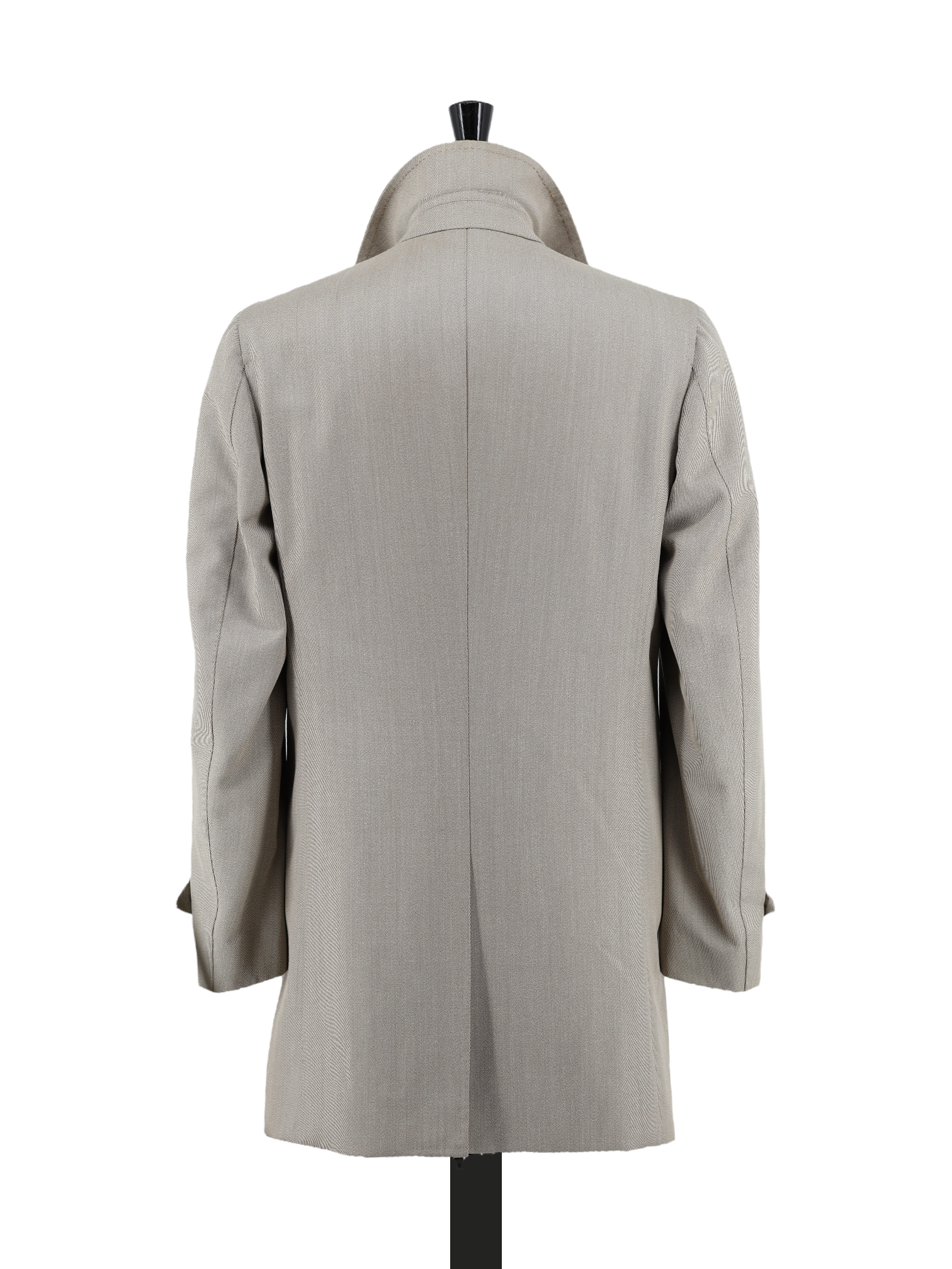 Orazio Luciano Light Brown Wool Herringbone Sartorial Carcoat