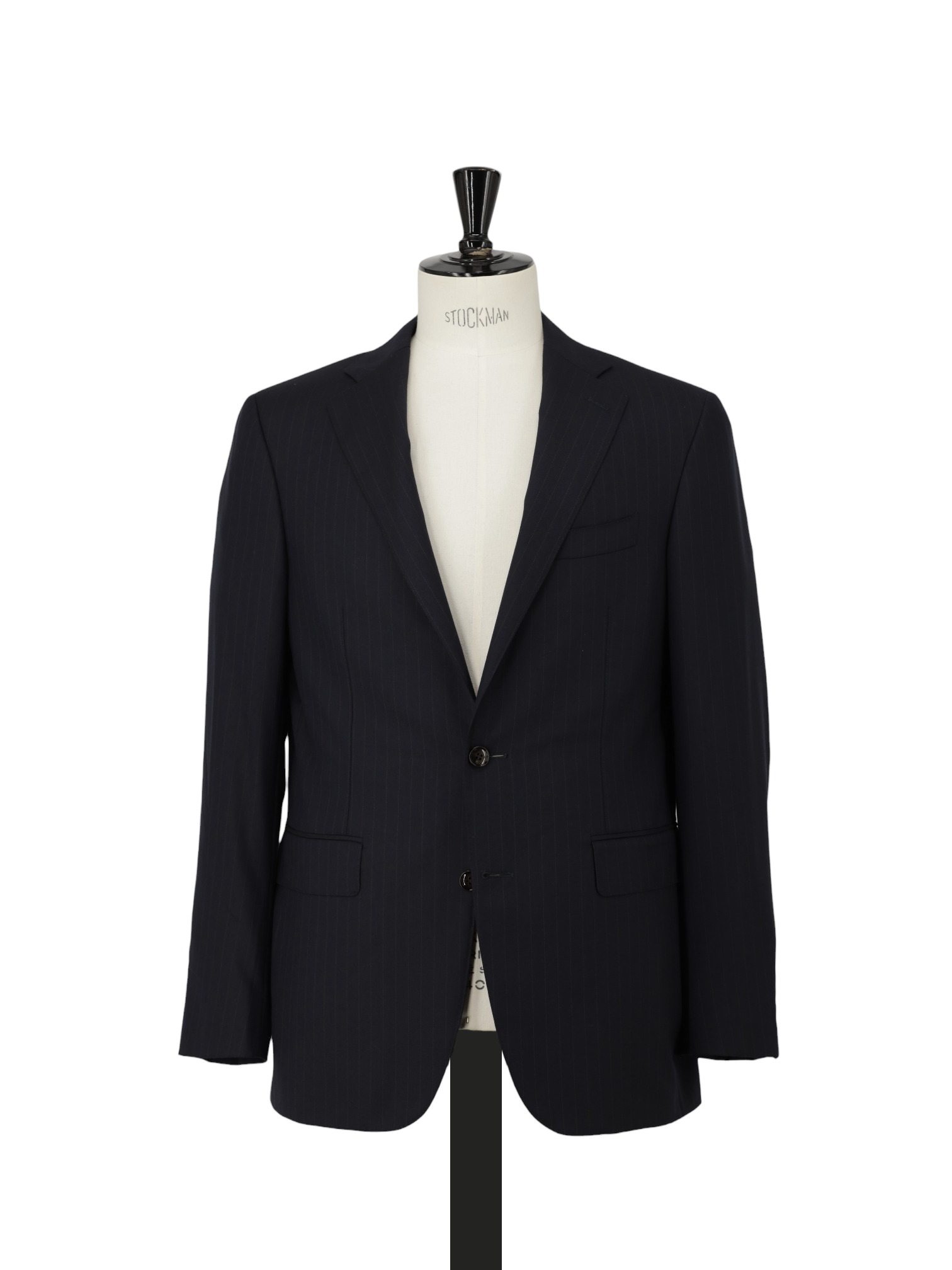 Canali Navy Super 180's Pinstripe Boardroom Suit