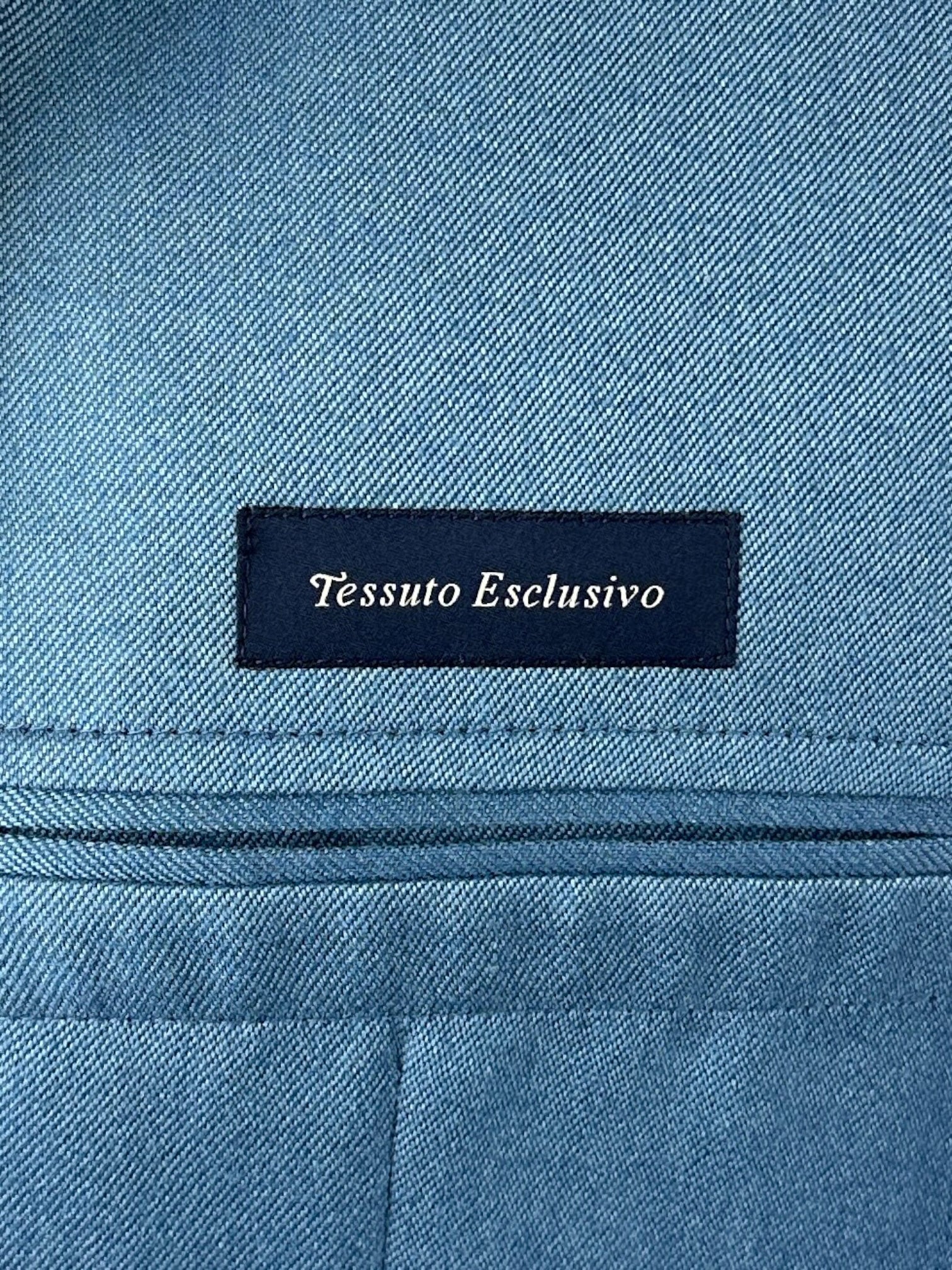 Lardini Denim Blue Cashmere & Silk Jacket