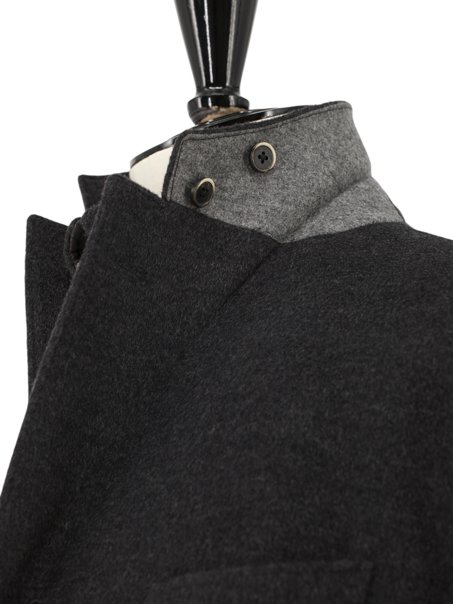 Corneliani ID Grey Extrafine Virgin-Wool Windproof Overcoat