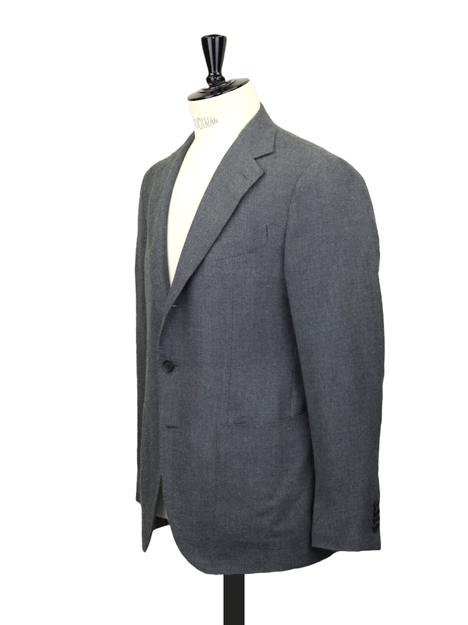 Caruso Grey Pure Plushy-Cashmere Twill Aida Jacket