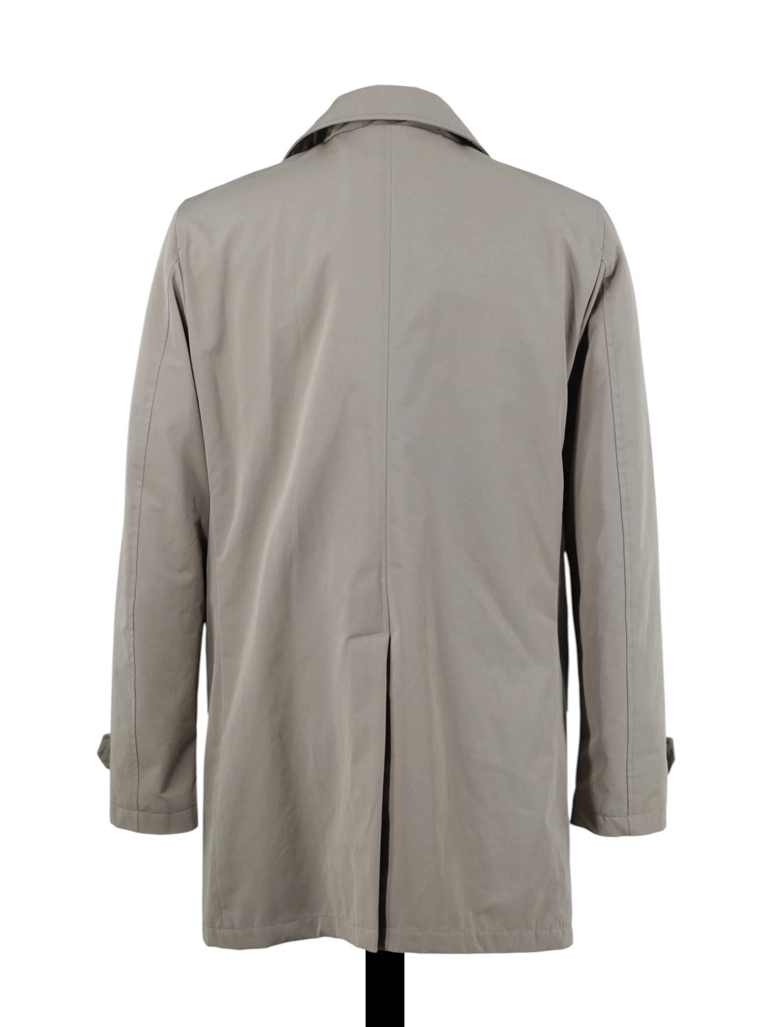MooRER Greige Waterrepellent "Vittor-WM" Summer Overcoat