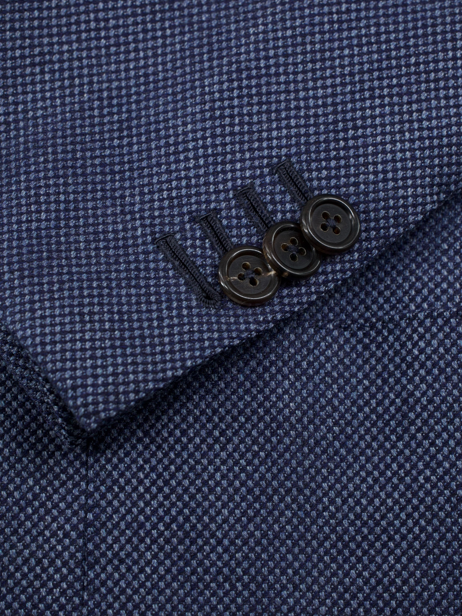 Orazio Luciano Steel Blue Wool Panama-Weave Jacket